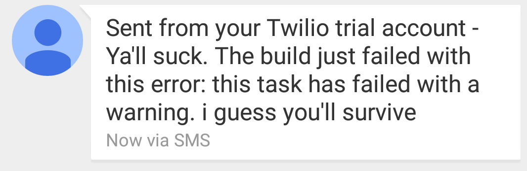 twilio notification