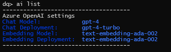 ai list command