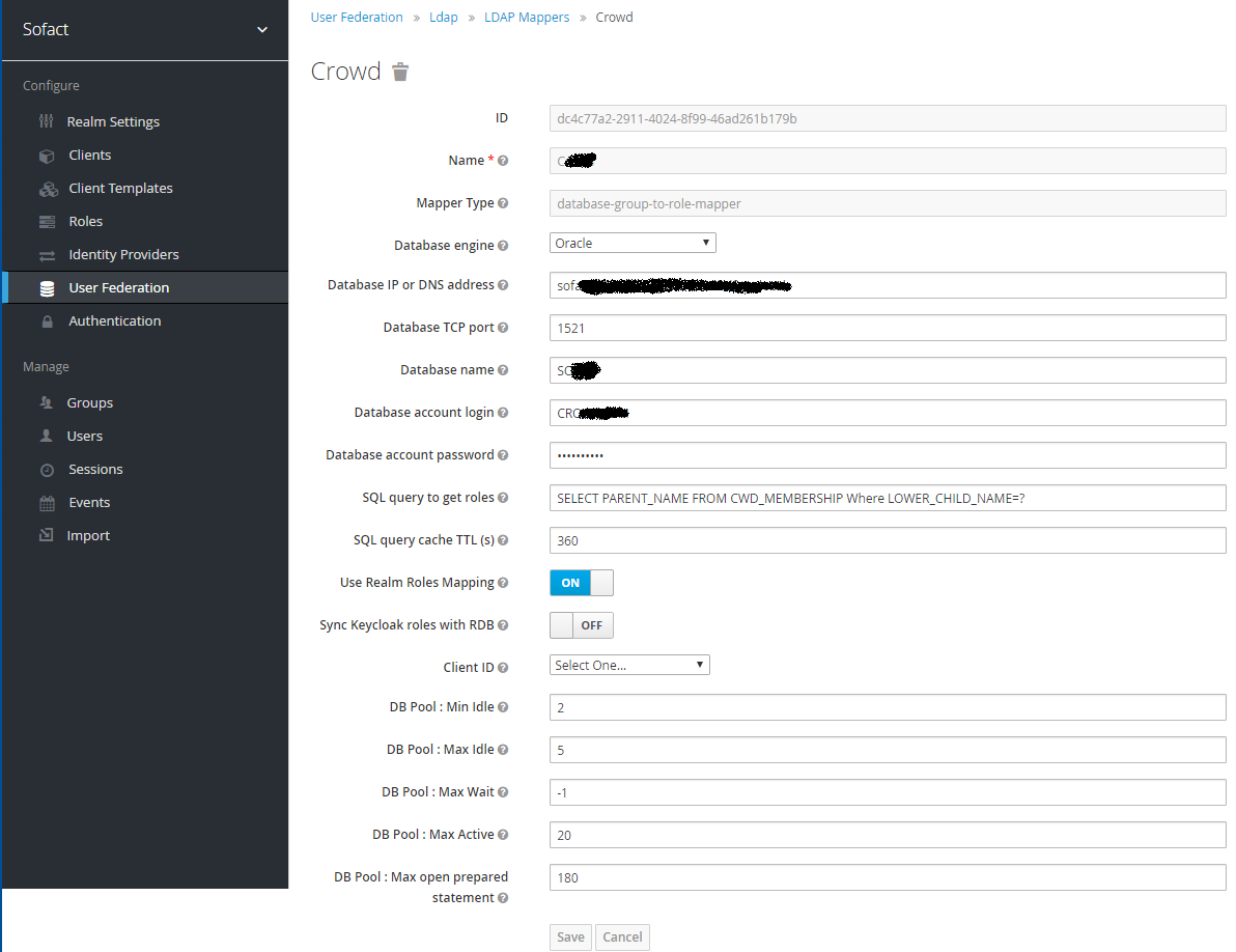 LDAP mapper configuration