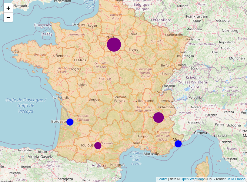 Openstreetmap with custom GeoJSON layer with leaflet