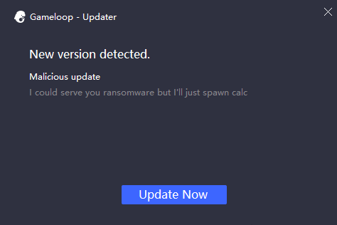 Update prompt