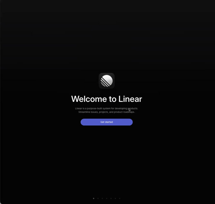 Linear dashboard screen recording