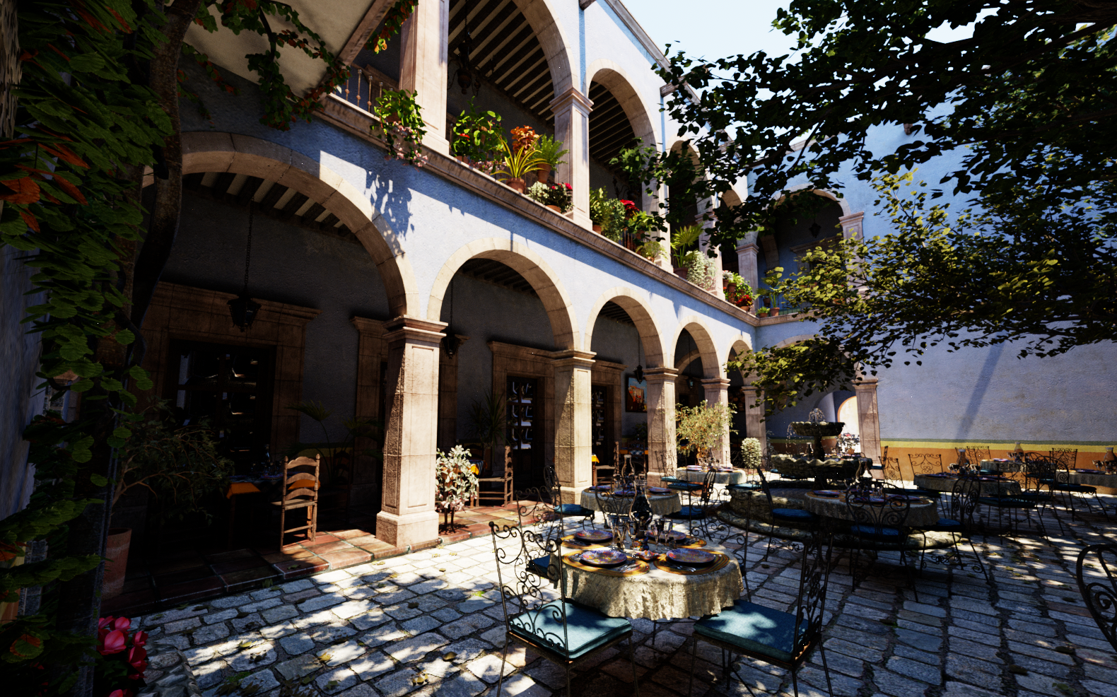 San Miguel courtyard