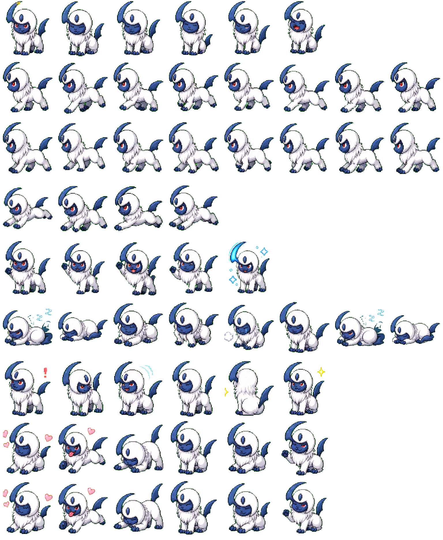 Absol Codex pet original spritesheet