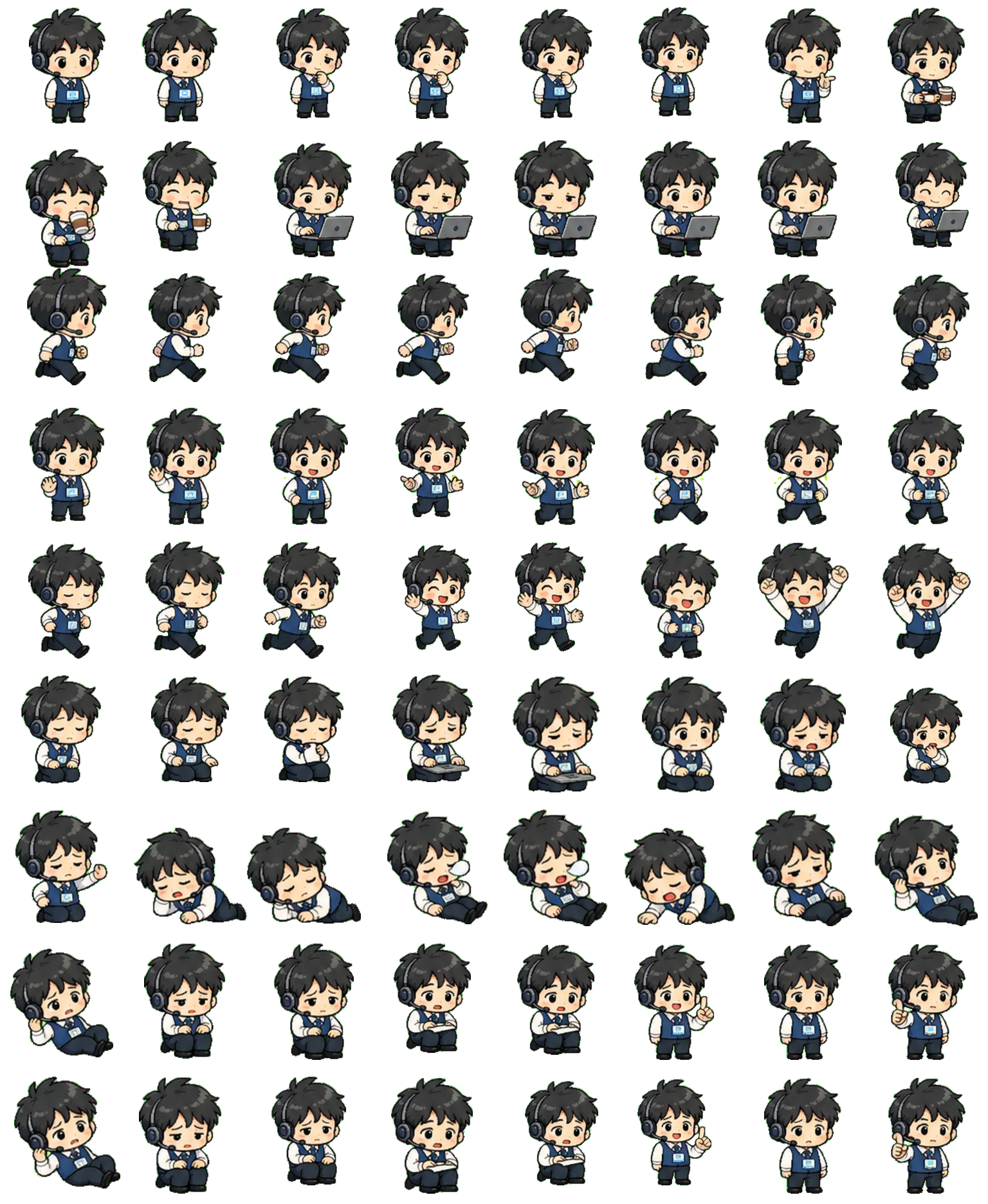 AI Partner Worker Codex pet original spritesheet