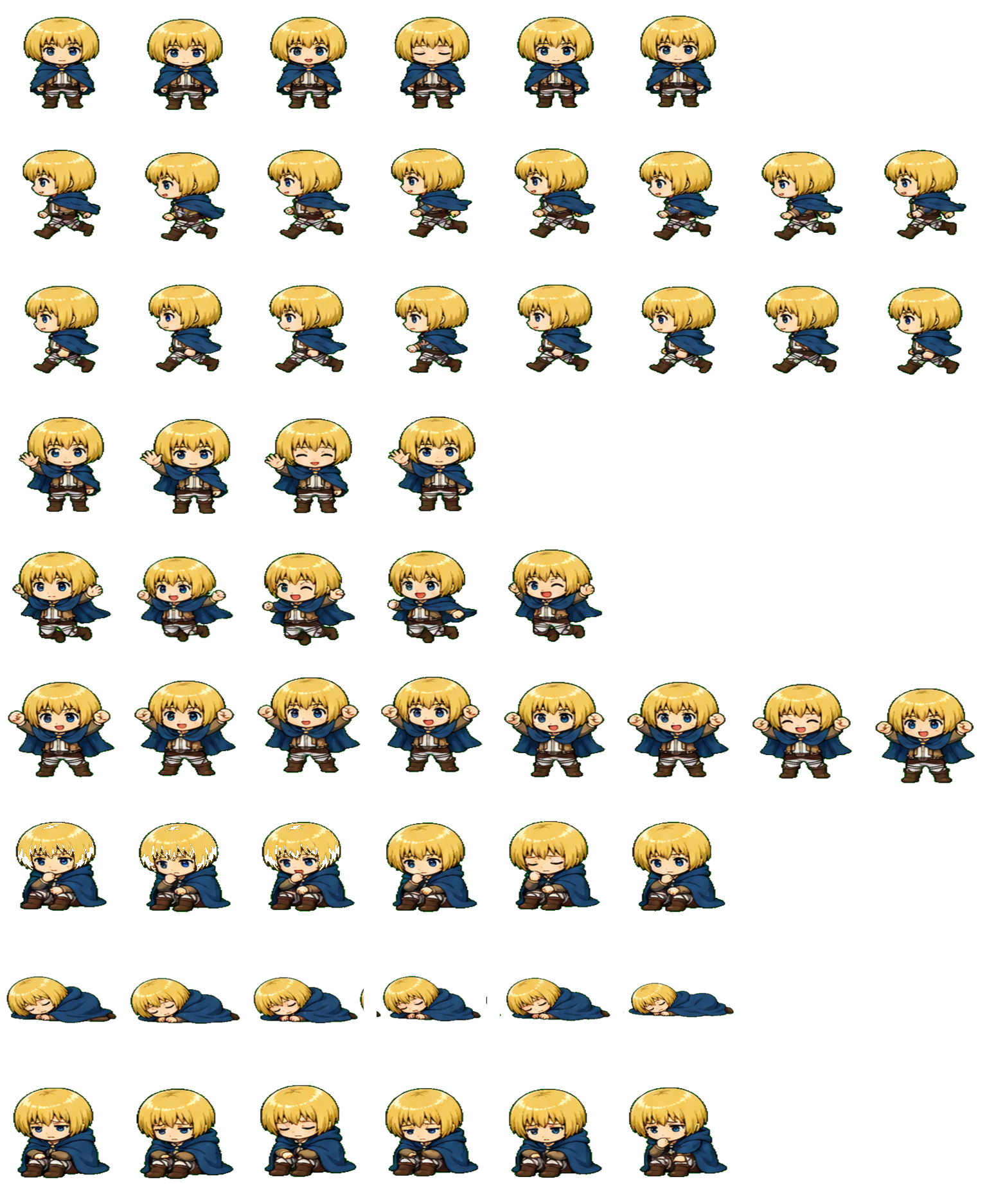 Armin Arlert Codex pet original spritesheet