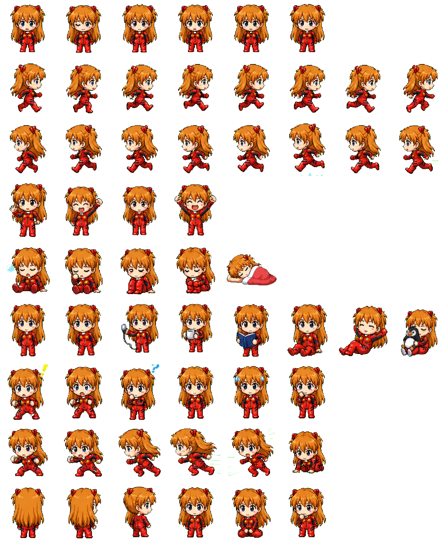 Asuka Langley Codex pet original spritesheet