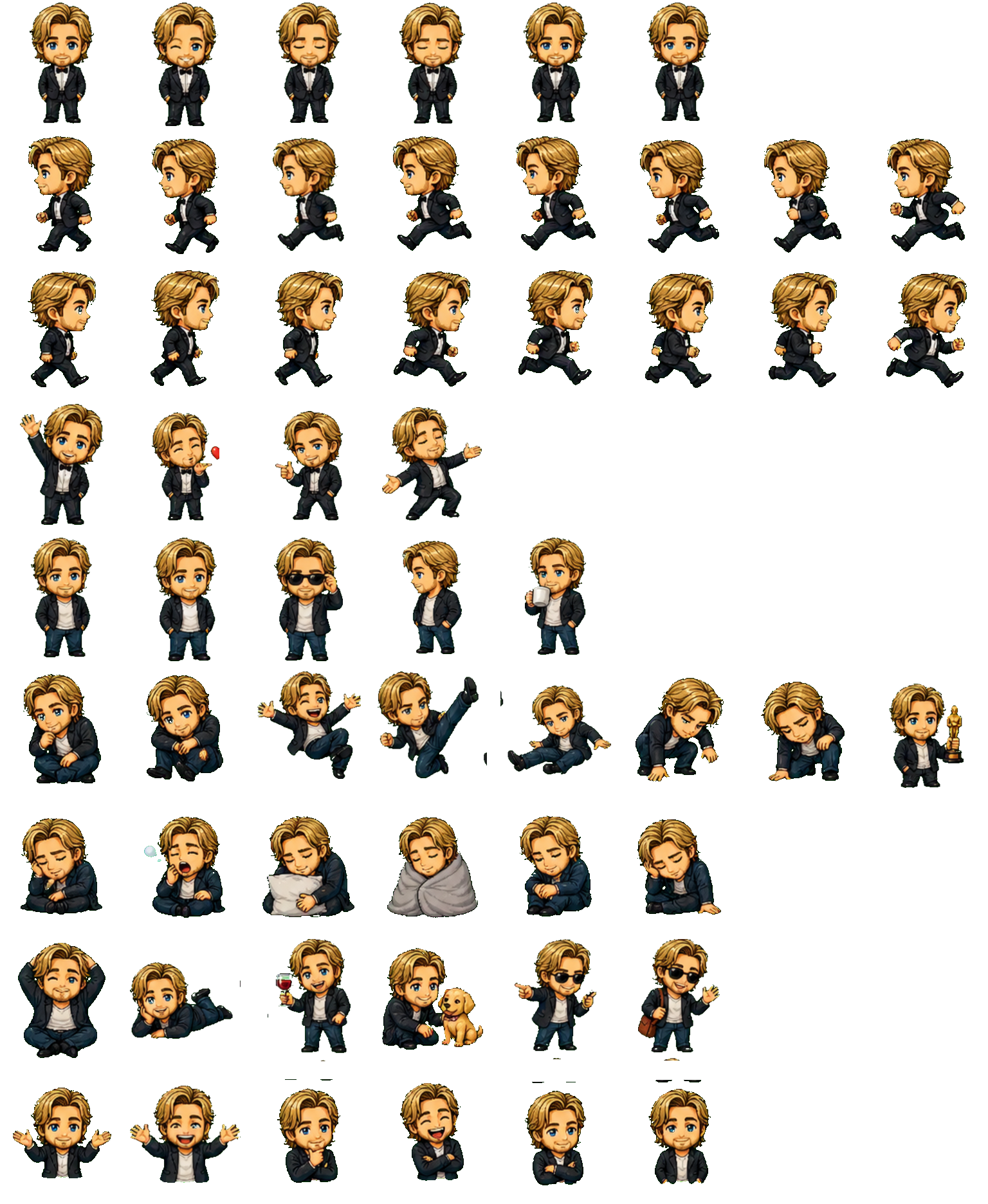 Brad Pitt Codex pet original spritesheet