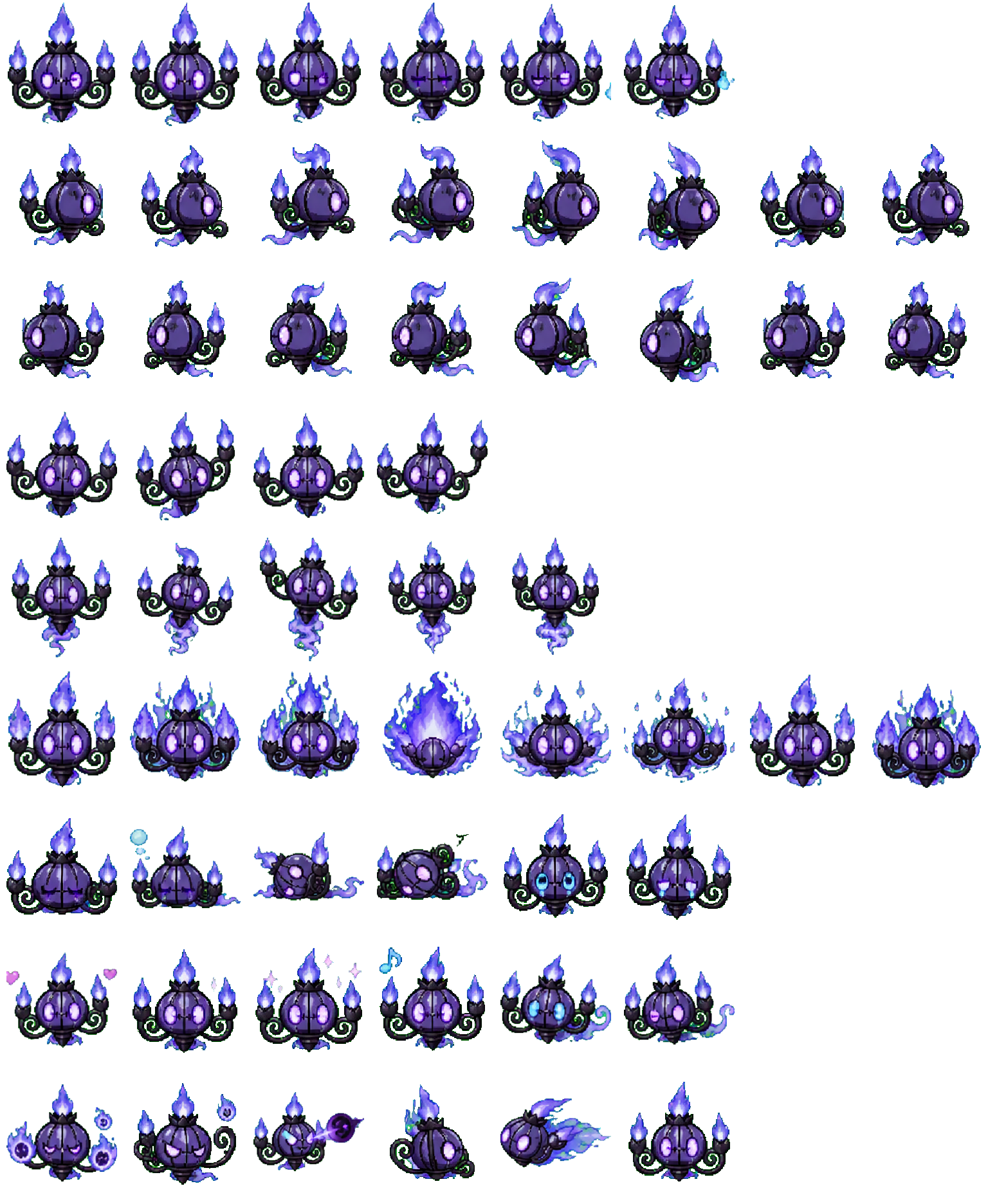 Chandelure Codex pet original spritesheet