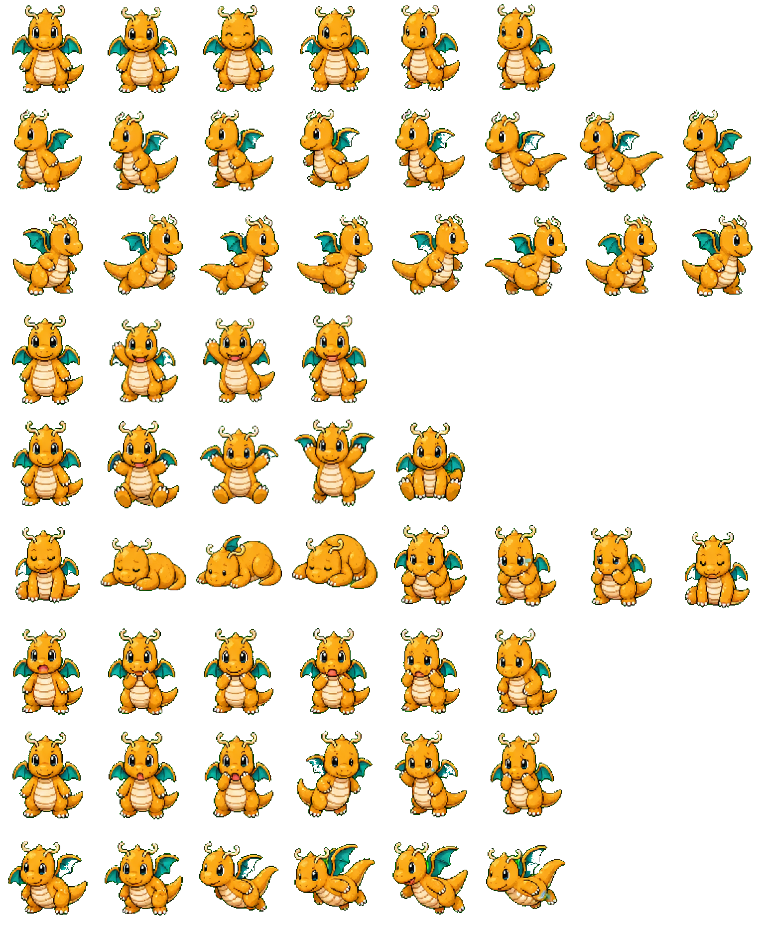 Dragonite Codex pet original spritesheet