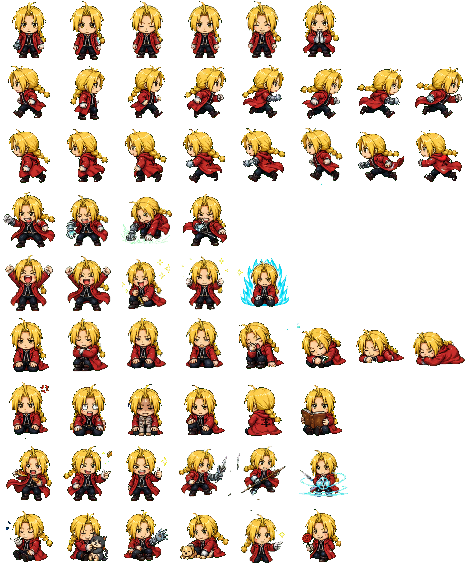 Edward Elric Codex pet original spritesheet