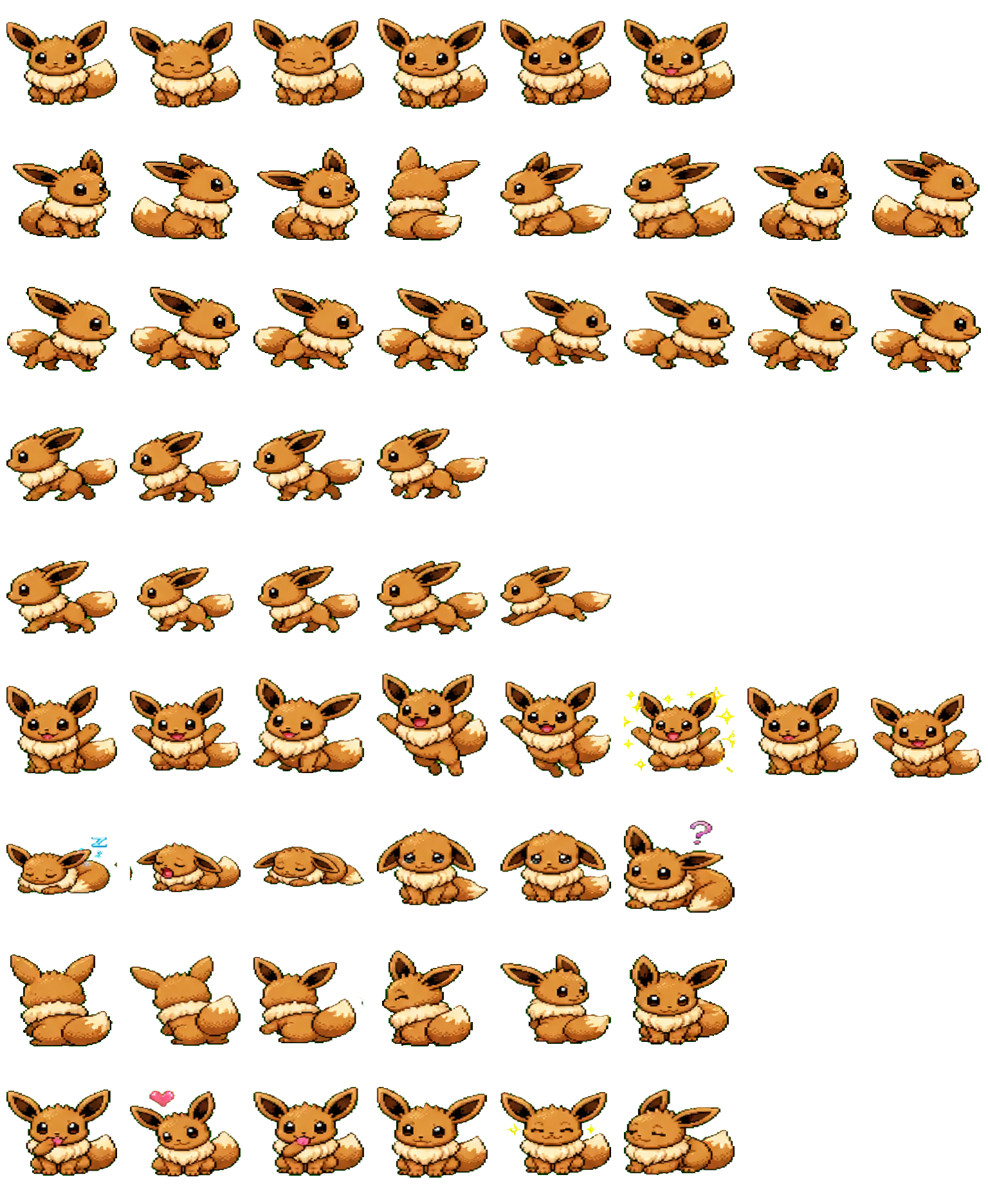 Eevee Codex pet original spritesheet