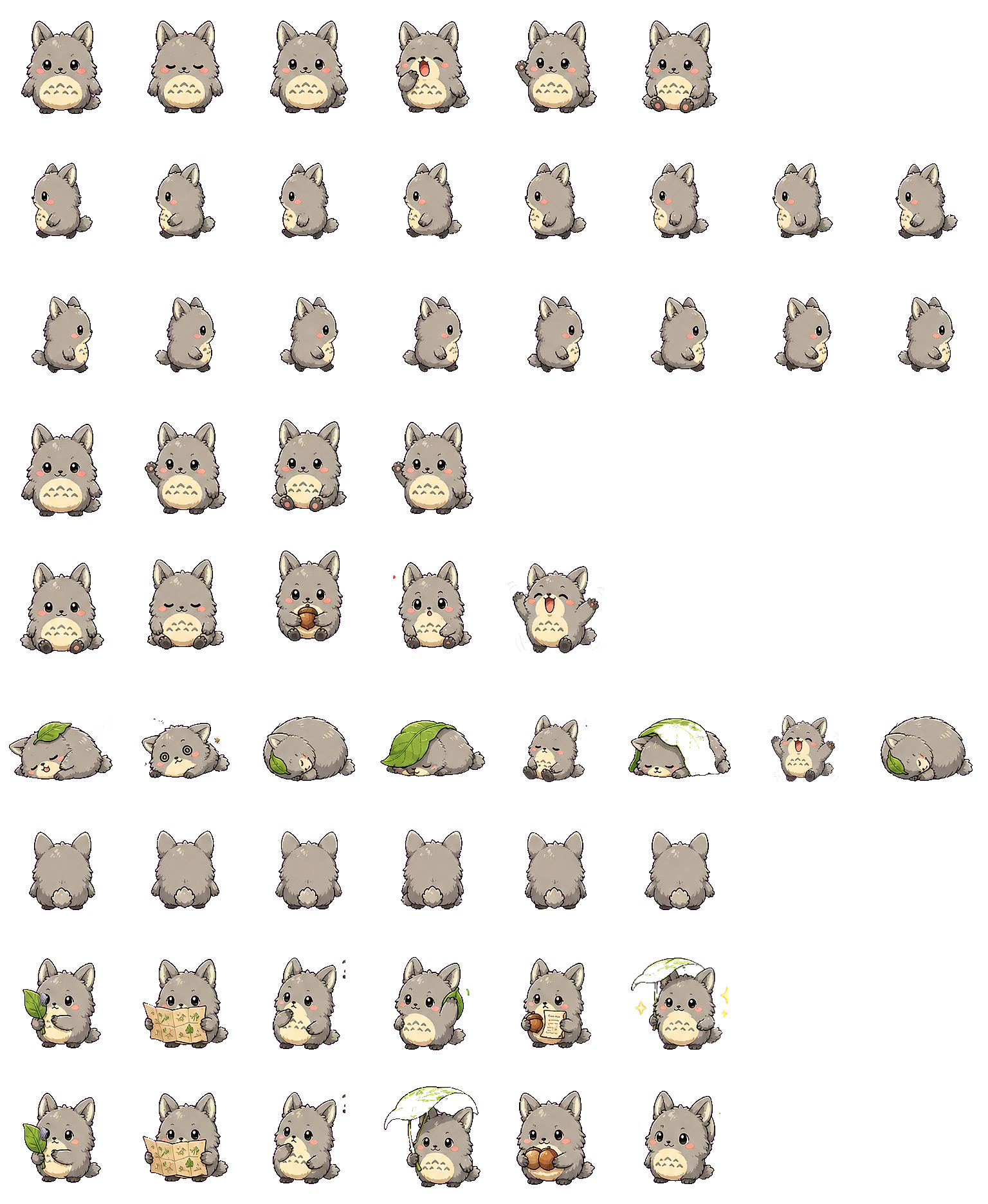 Forest Spirit Mascot Codex pet original spritesheet