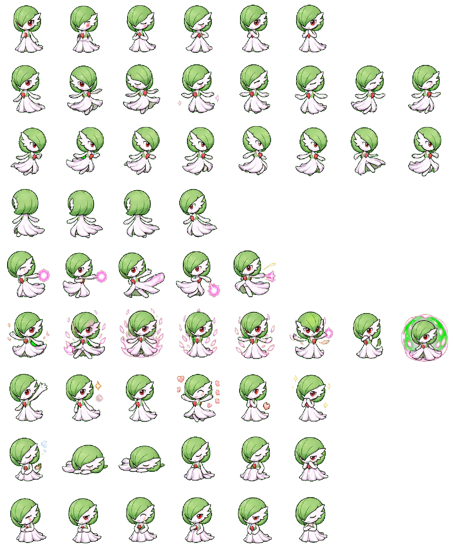 Gardevoir Codex pet original spritesheet