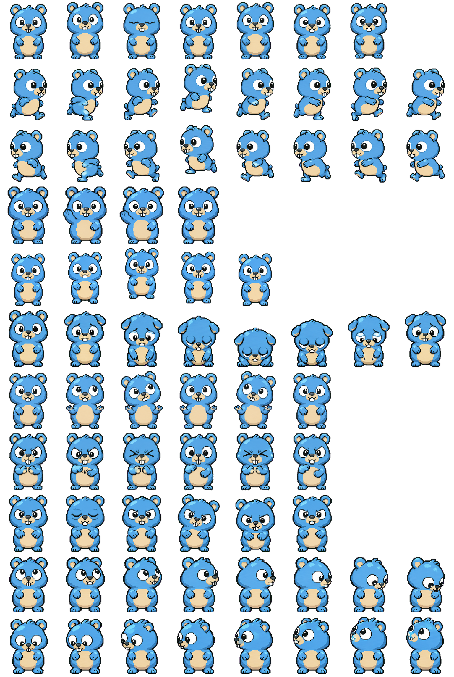 Go Gopher Codex pet original spritesheet