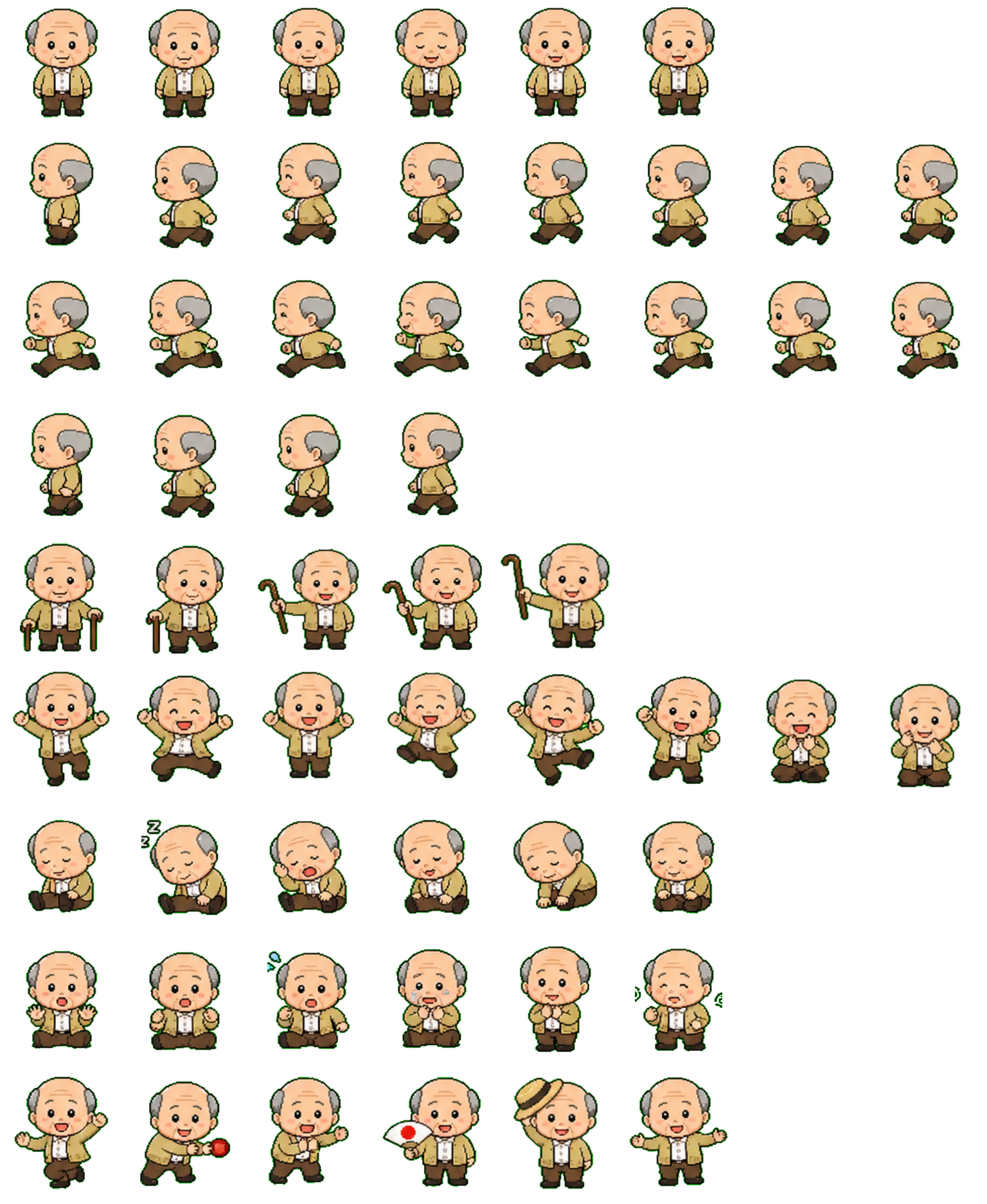 Grandpa Tomozou Codex pet original spritesheet