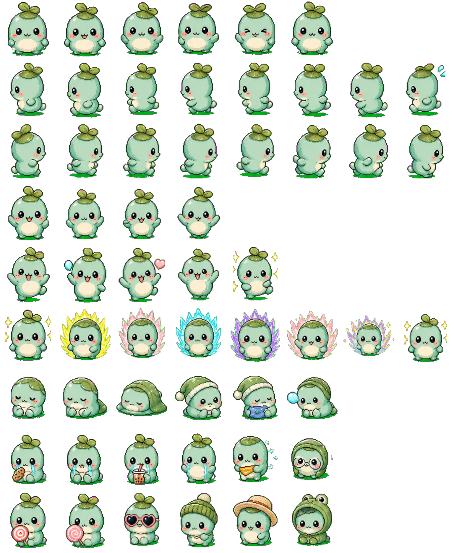 Gween Bean Codex pet original spritesheet