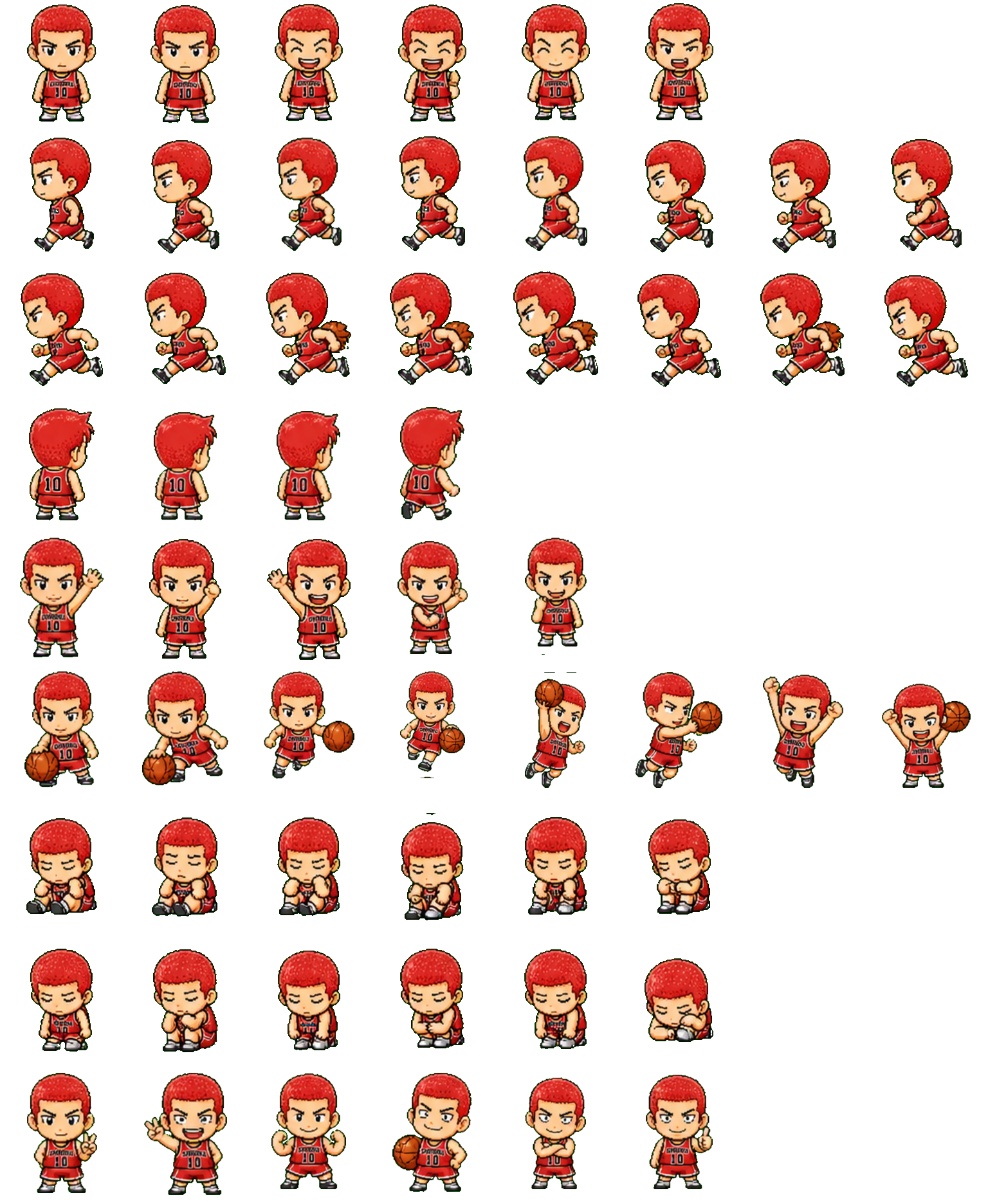 Hanamichi Sakuragi Codex pet original spritesheet