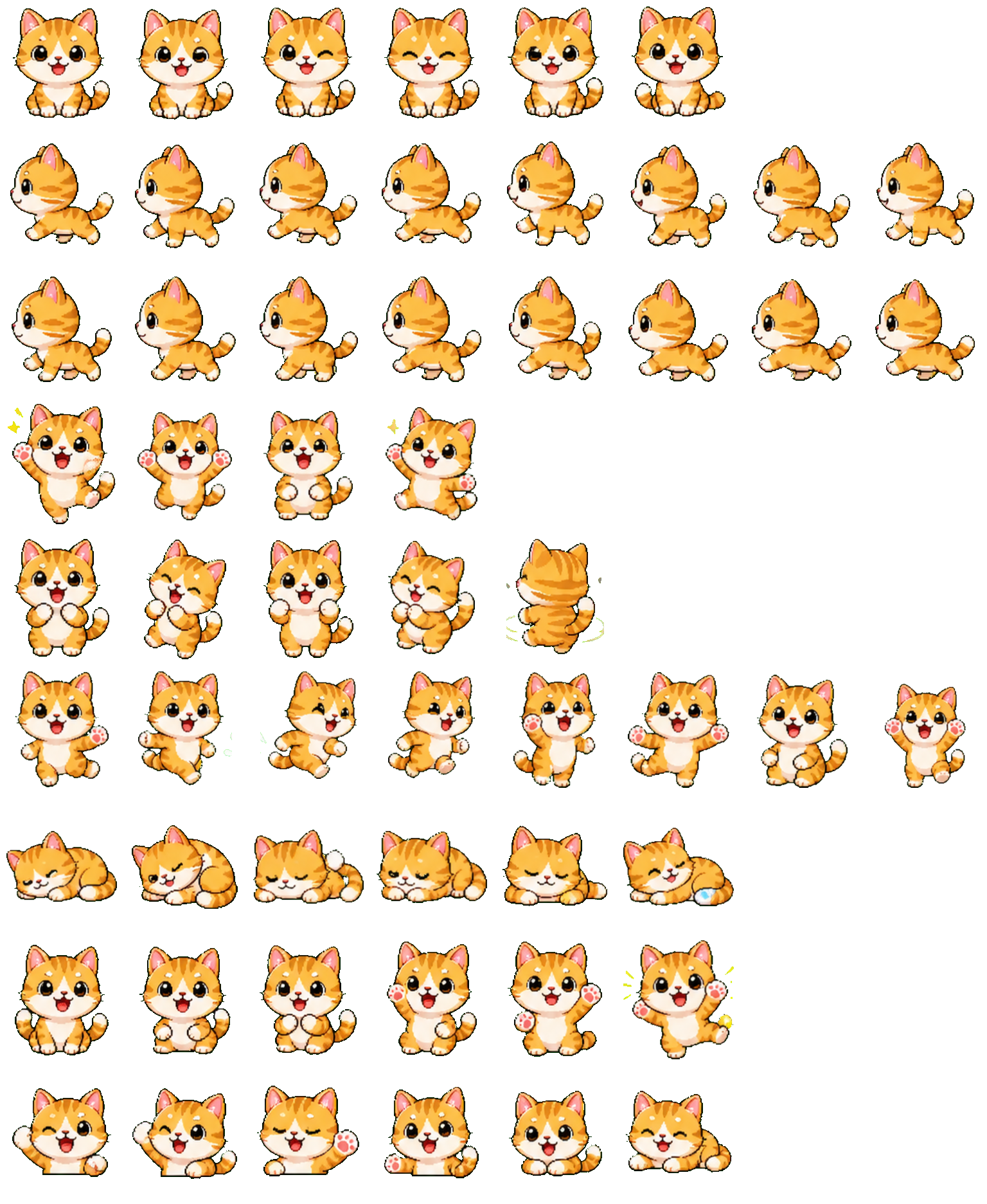 Happy Happy Cat Codex pet original spritesheet