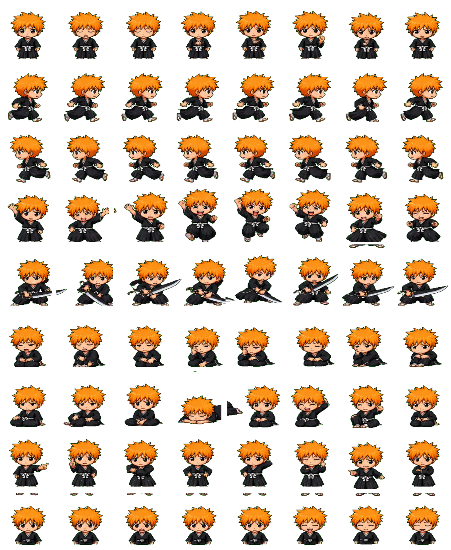 Ichigo Kurosaki Codex pet original spritesheet