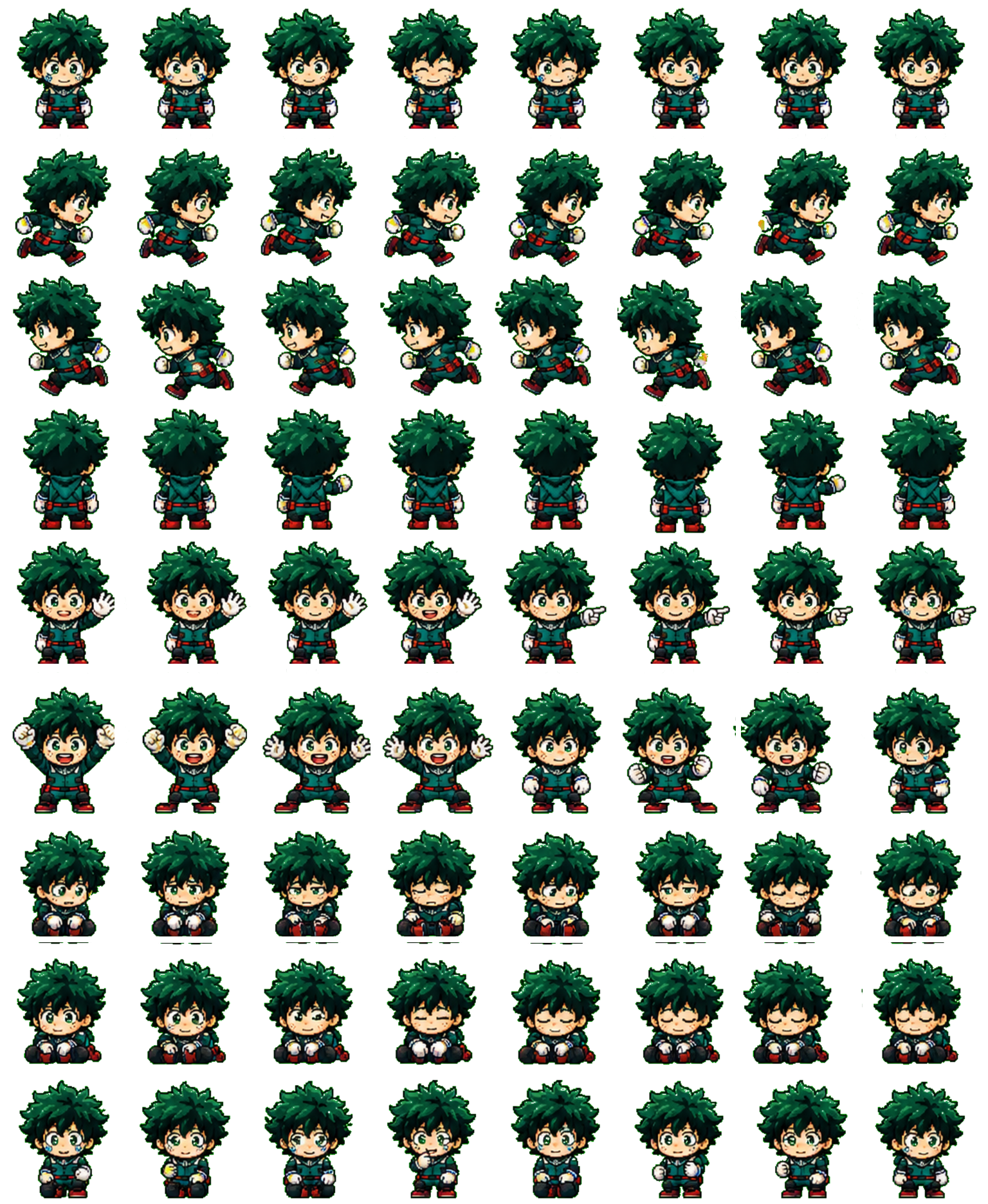 Izuku Midoriya Codex pet original spritesheet