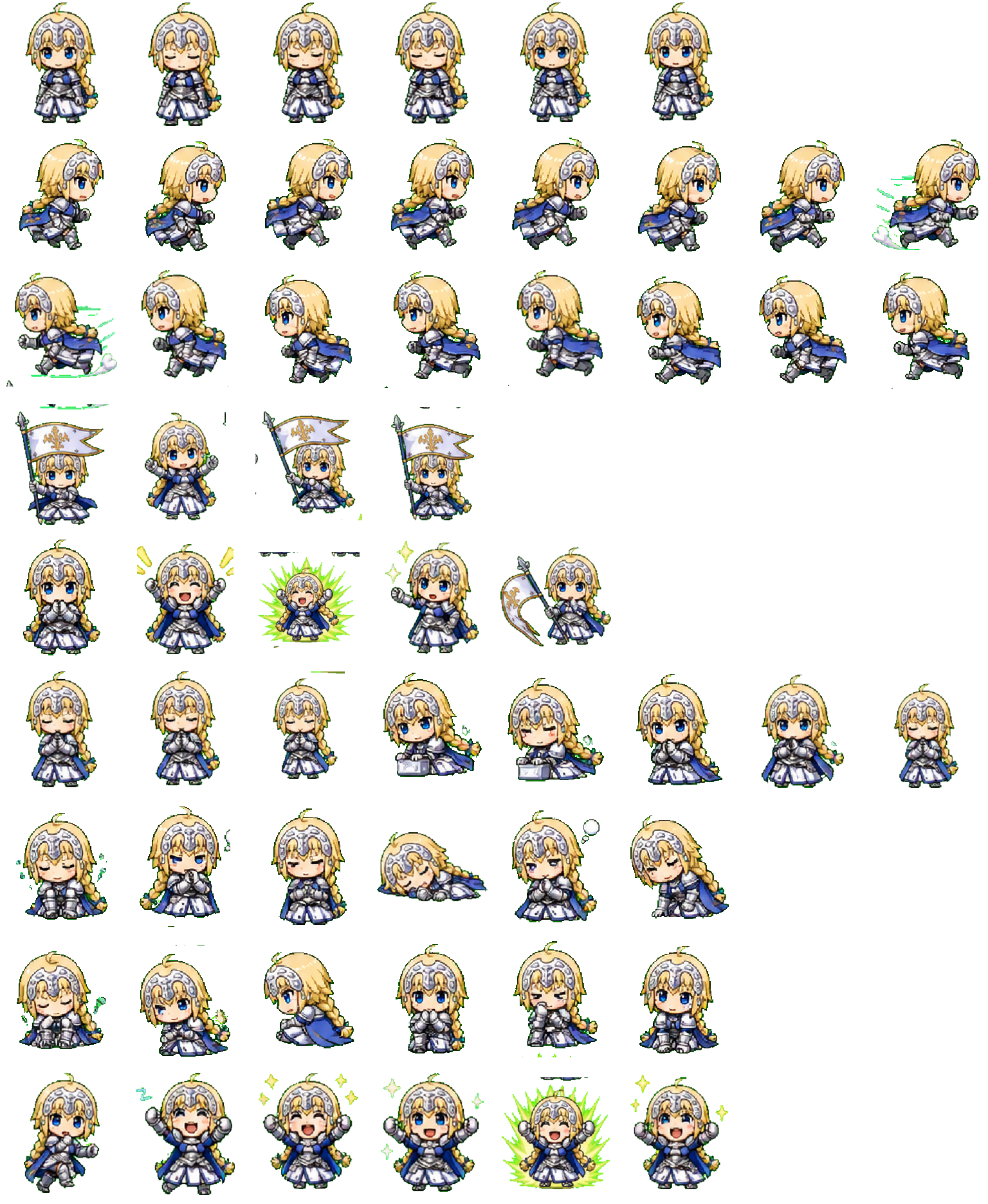 Jeanne d'Arc Codex pet original spritesheet