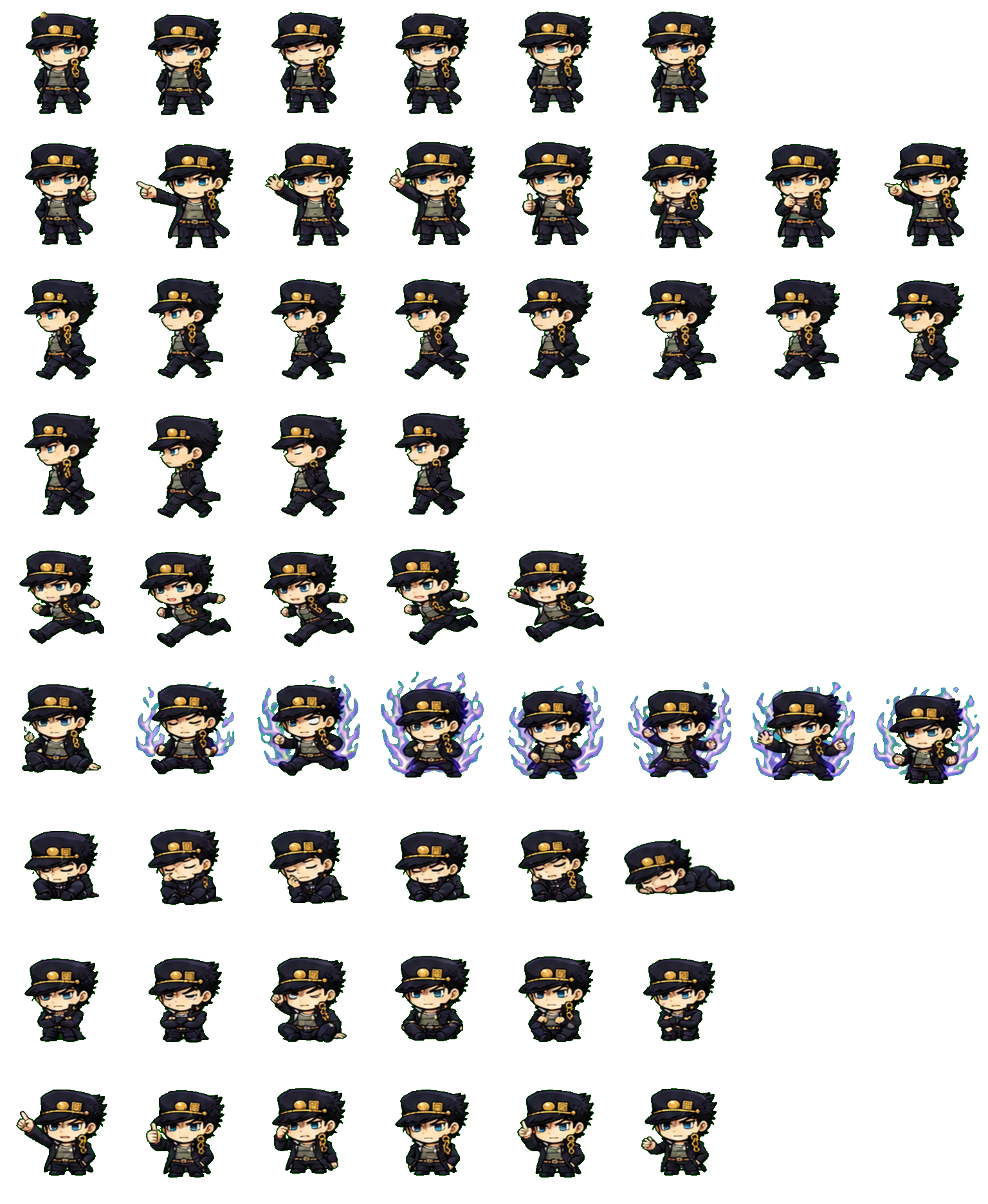 Jotaro Kujo Codex pet original spritesheet