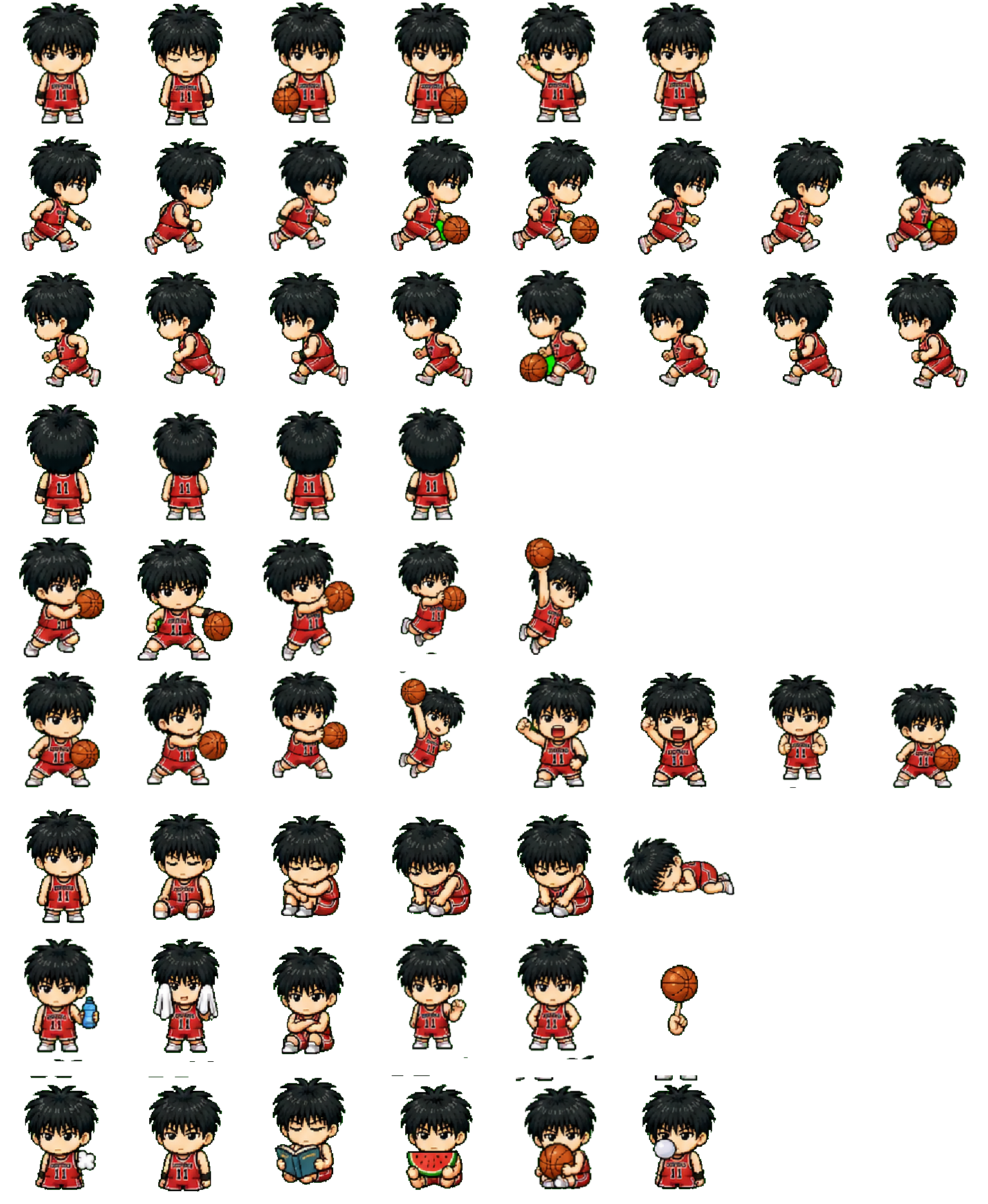 Kaede Rukawa Codex pet original spritesheet