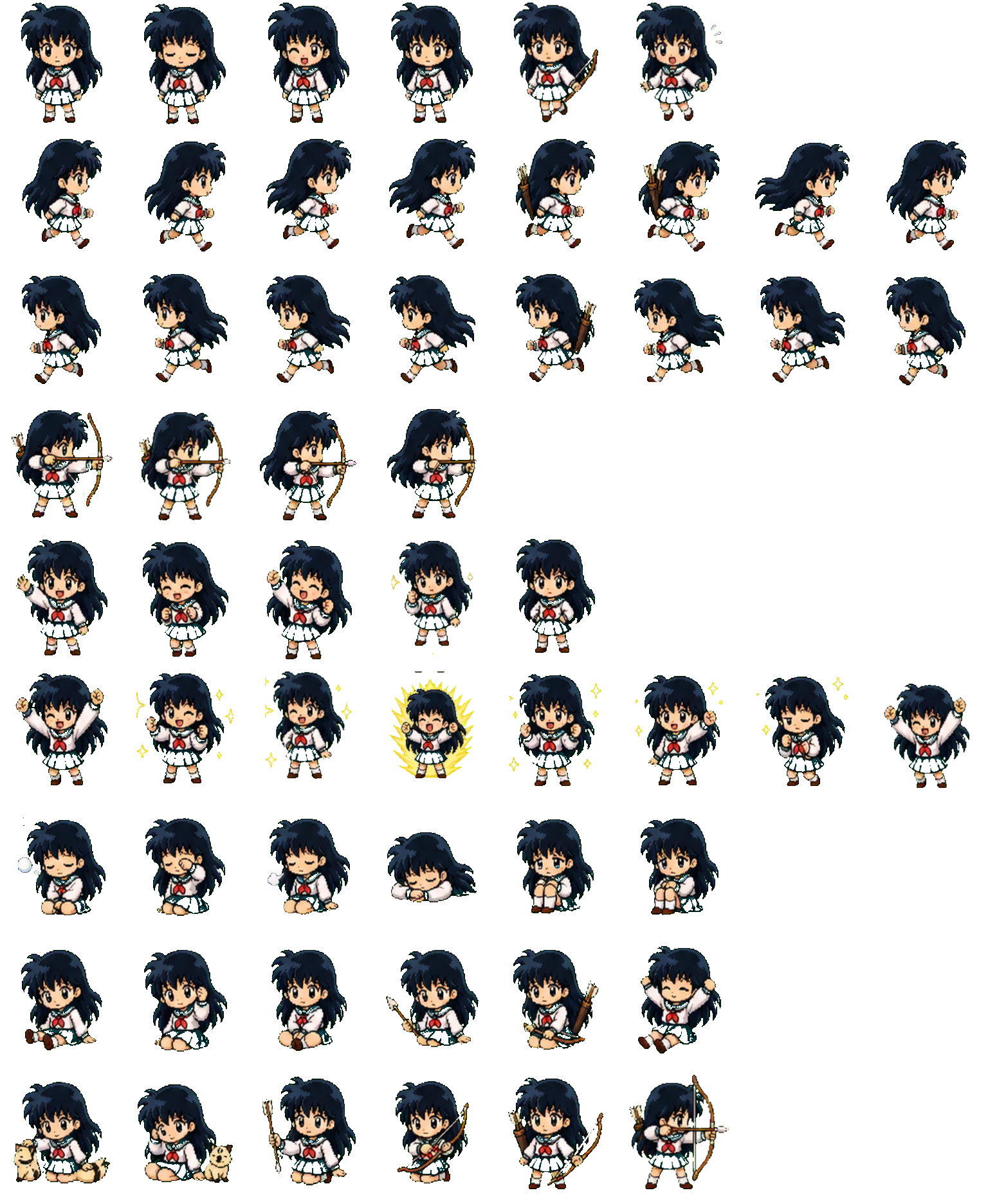 Kagome Higurashi Codex pet original spritesheet