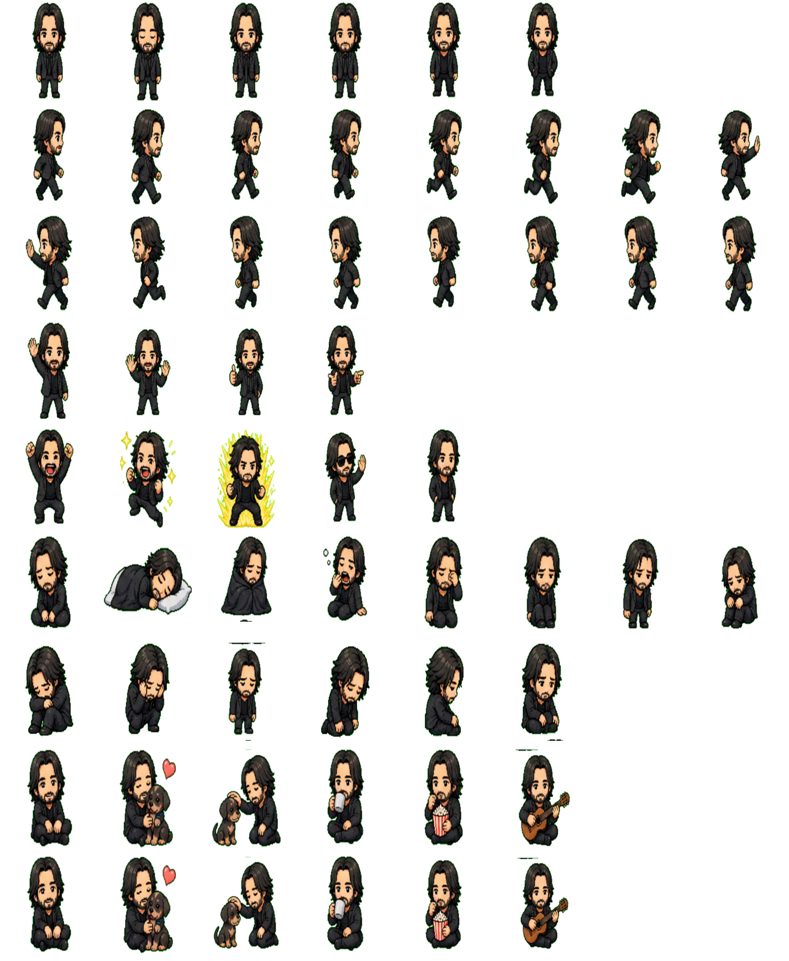 Keanu Reeves Codex pet original spritesheet