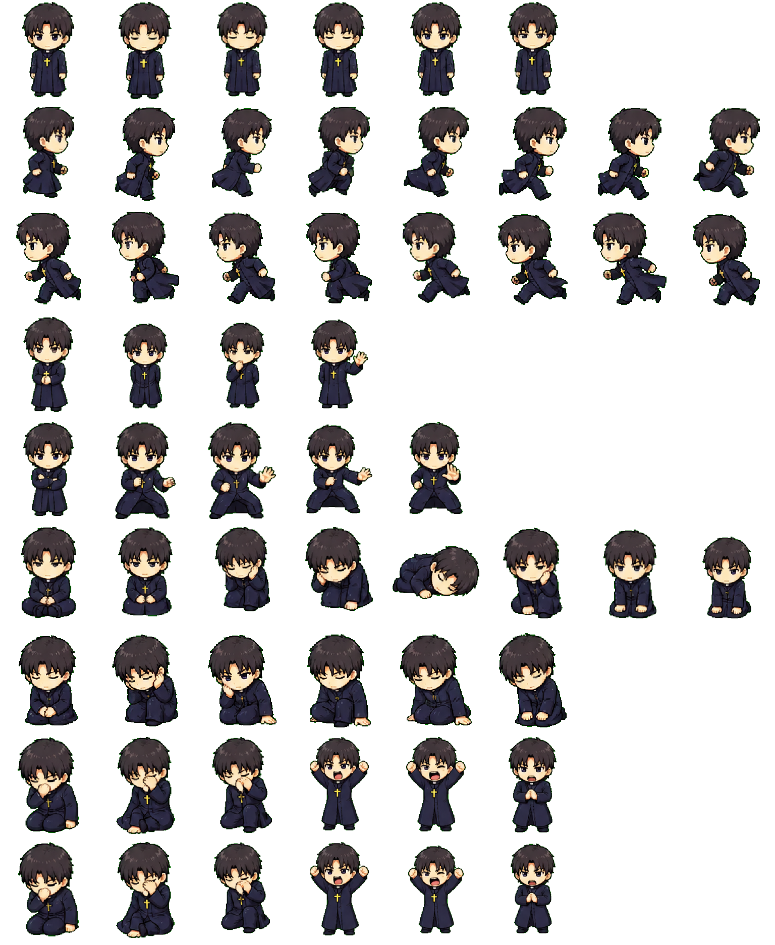 Kirei Kotomine Codex pet original spritesheet