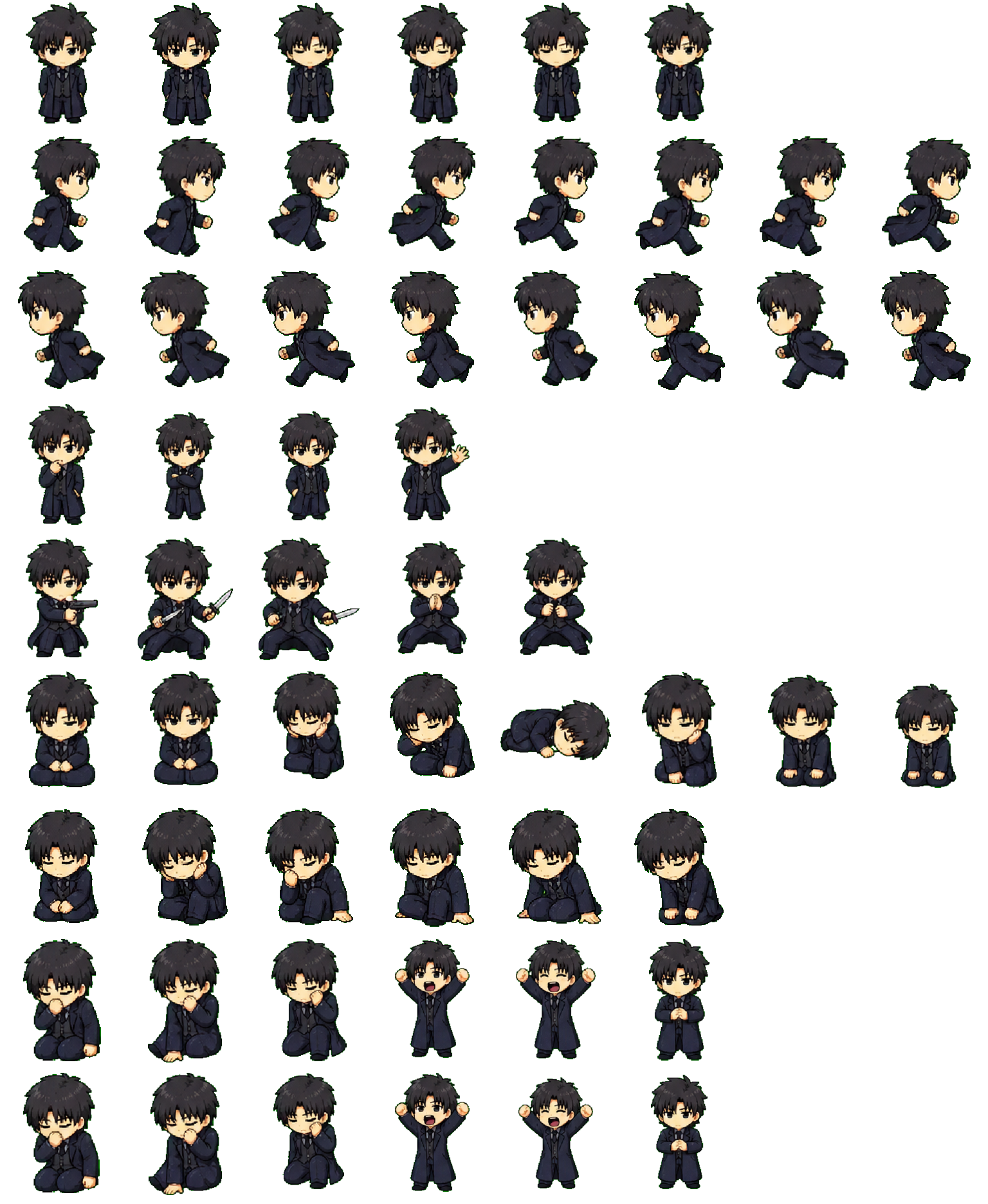 Kiritsugu Emiya Codex pet original spritesheet
