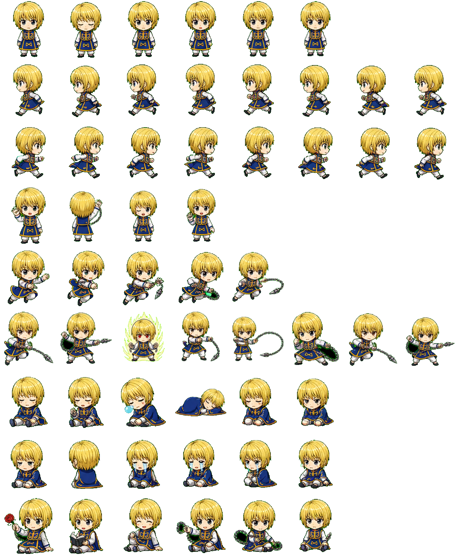Kurapika Codex pet original spritesheet