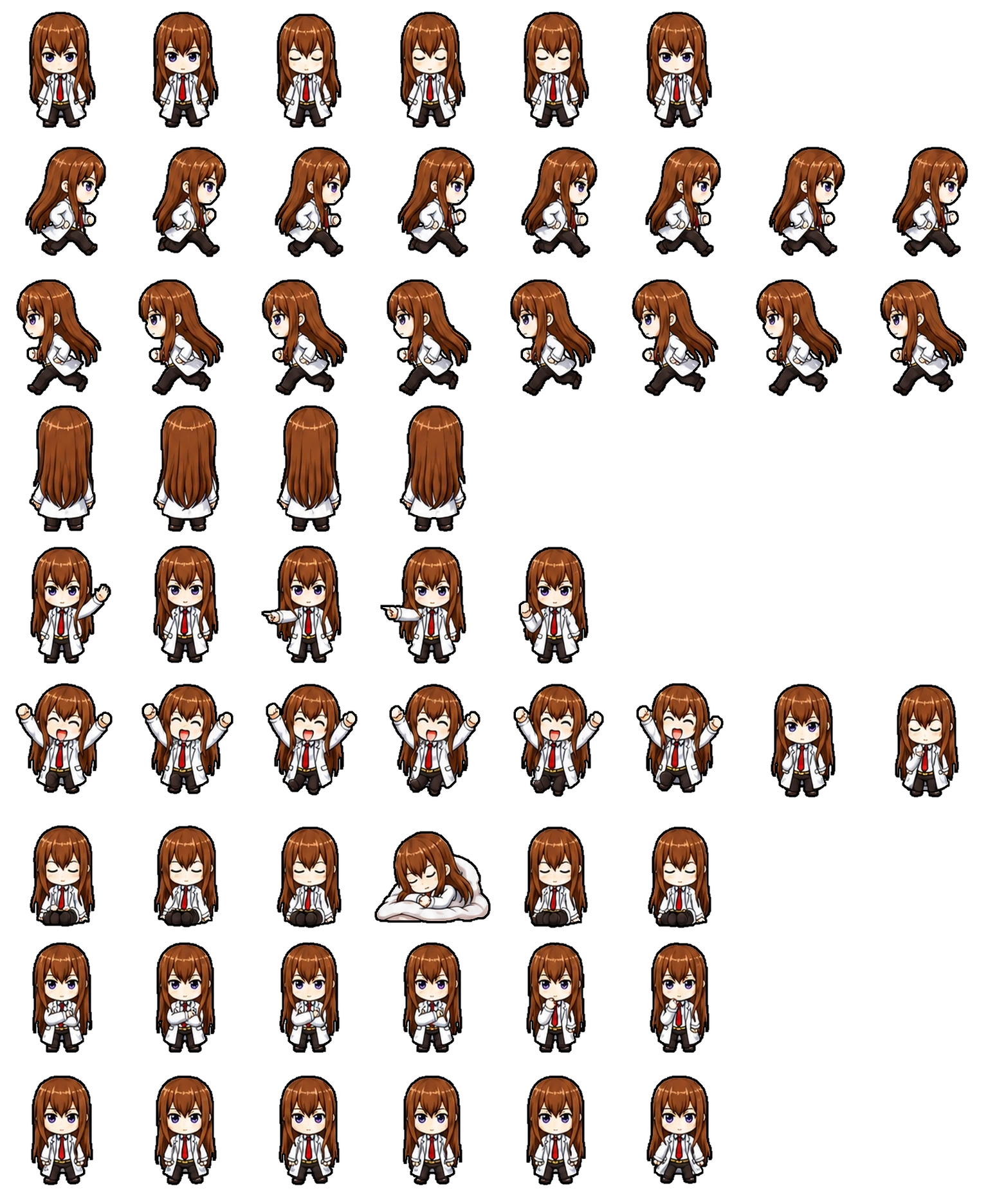Kurisu Makise Lab version 2 Codex pet original spritesheet