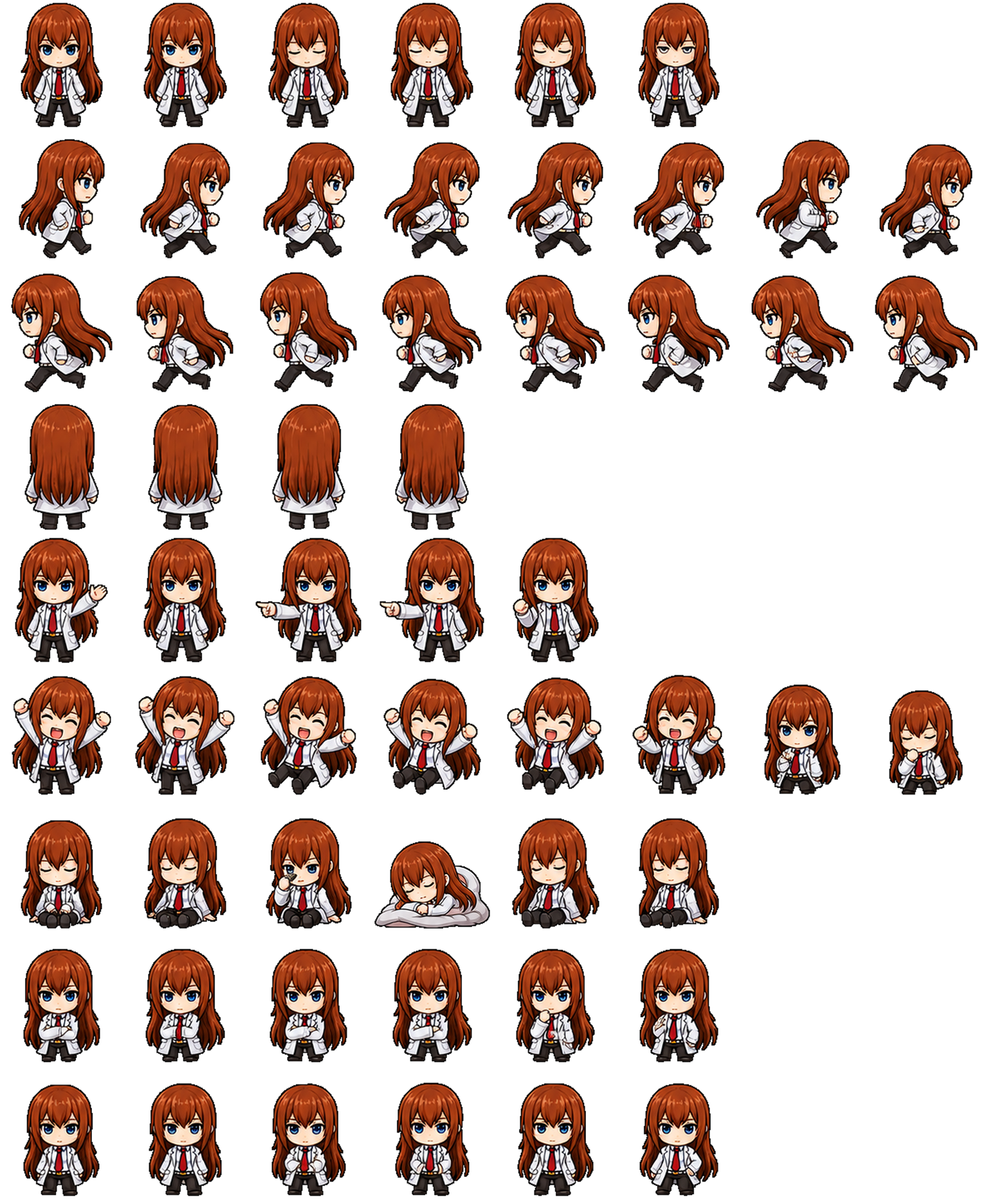 Kurisu Makise Lab version Codex pet original spritesheet