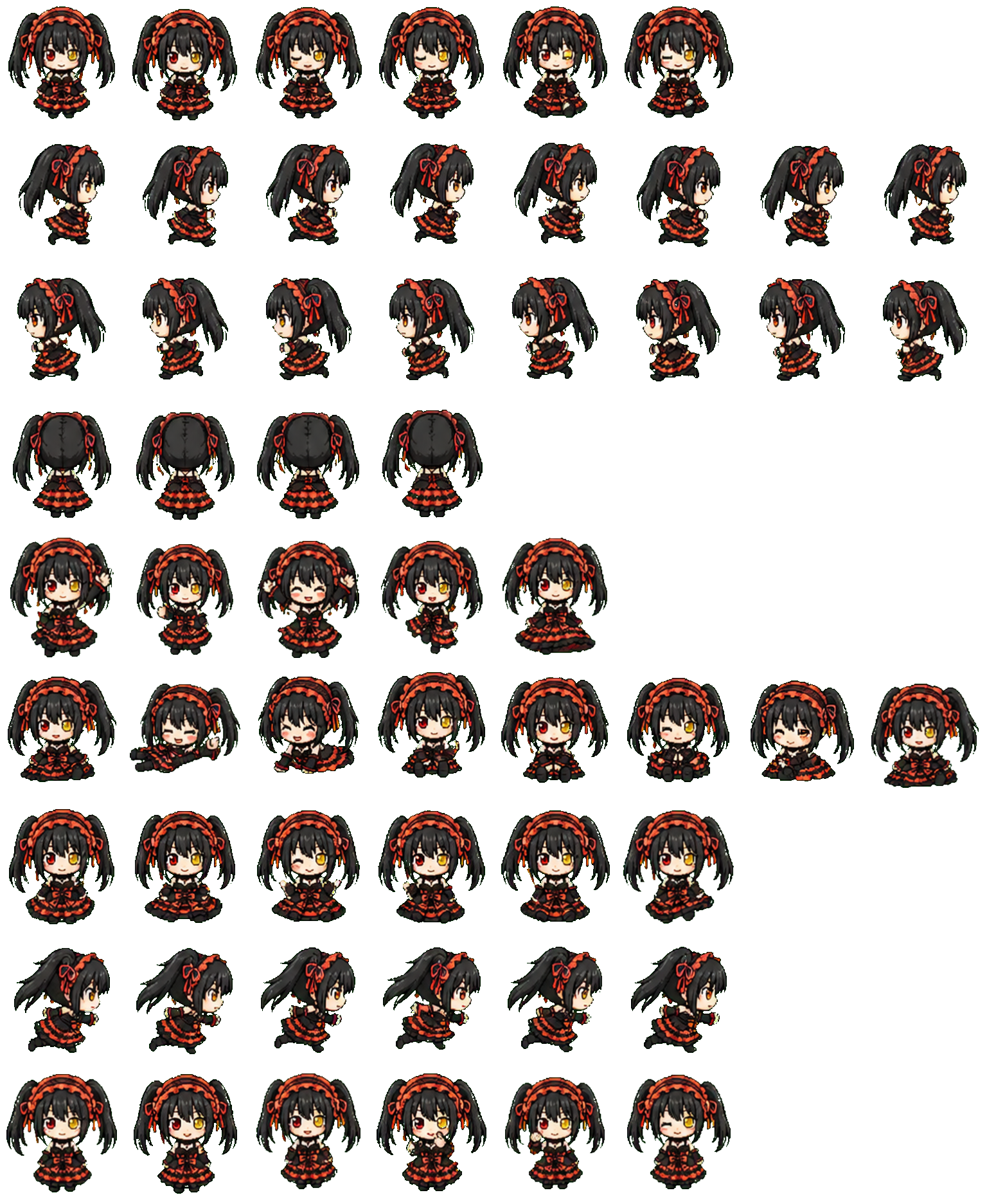 Kurumi Tokisaki Codex pet original spritesheet