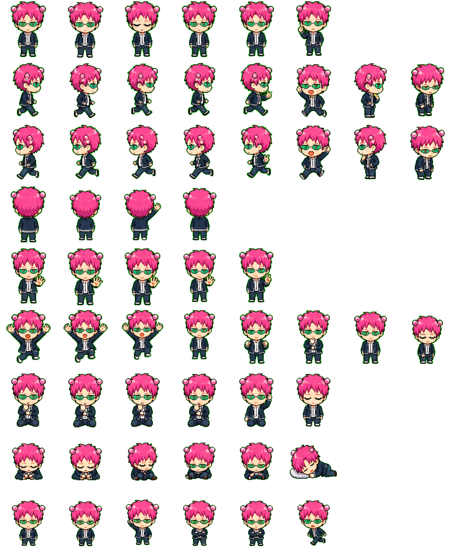 Kusuo Saiki Codex pet original spritesheet