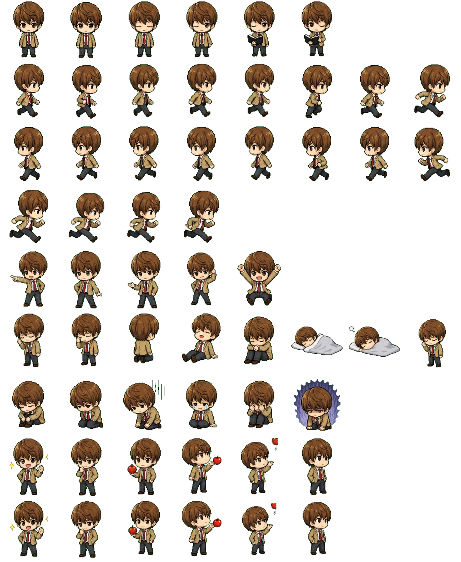 Light Yagami Codex pet original spritesheet