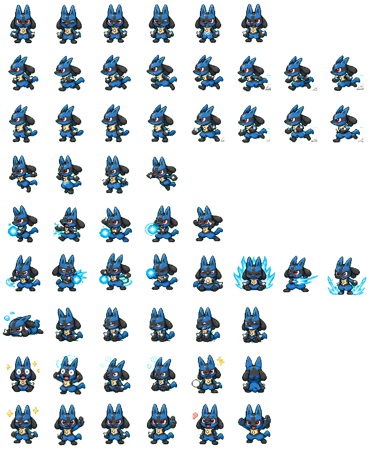 Lucario Codex pet original spritesheet