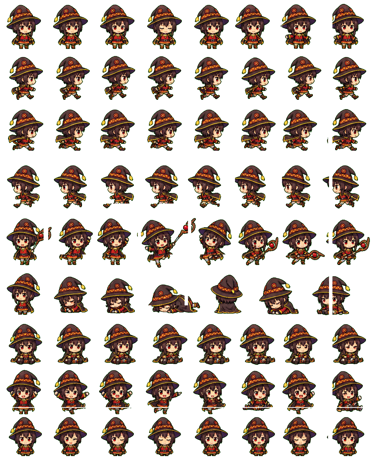 Megumin Codex pet original spritesheet