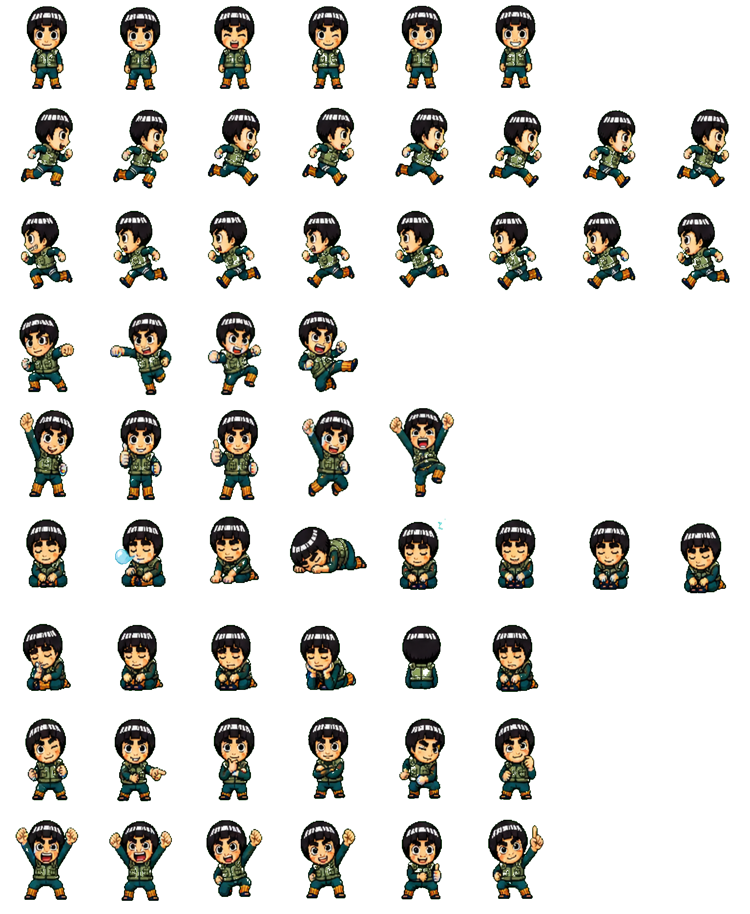 Might Guy Codex pet original spritesheet