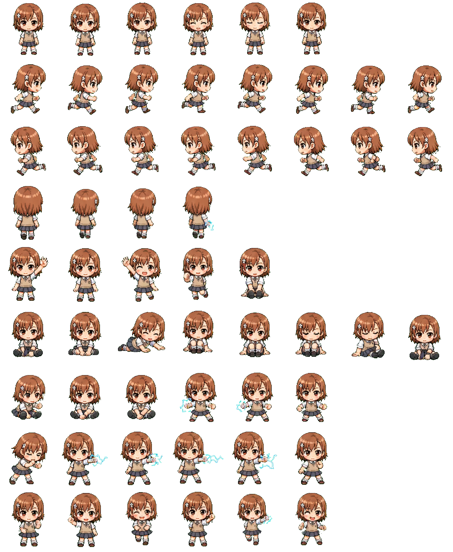 Mikoto Misaka Codex pet original spritesheet