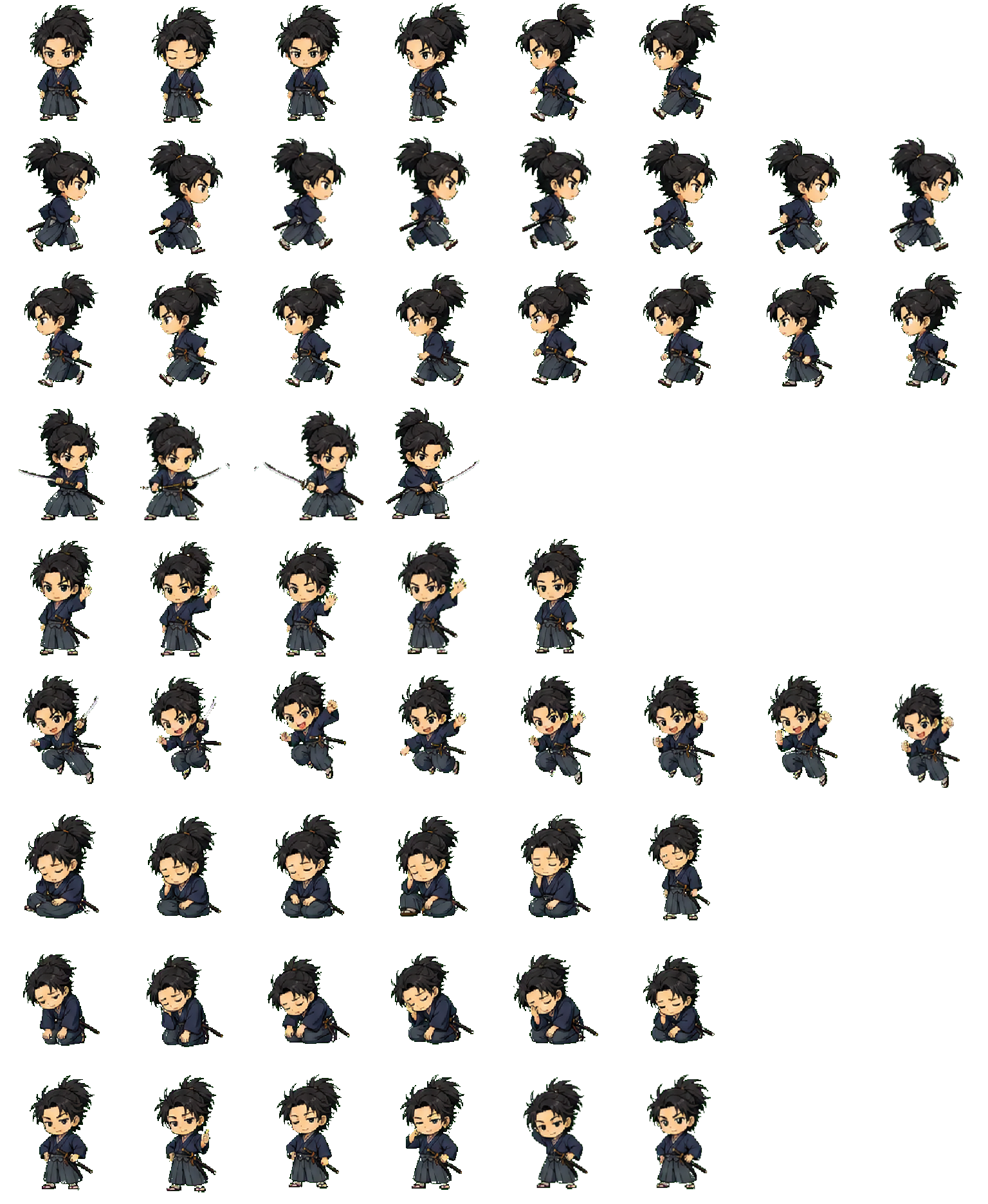 Musashi Miyamoto Codex pet original spritesheet