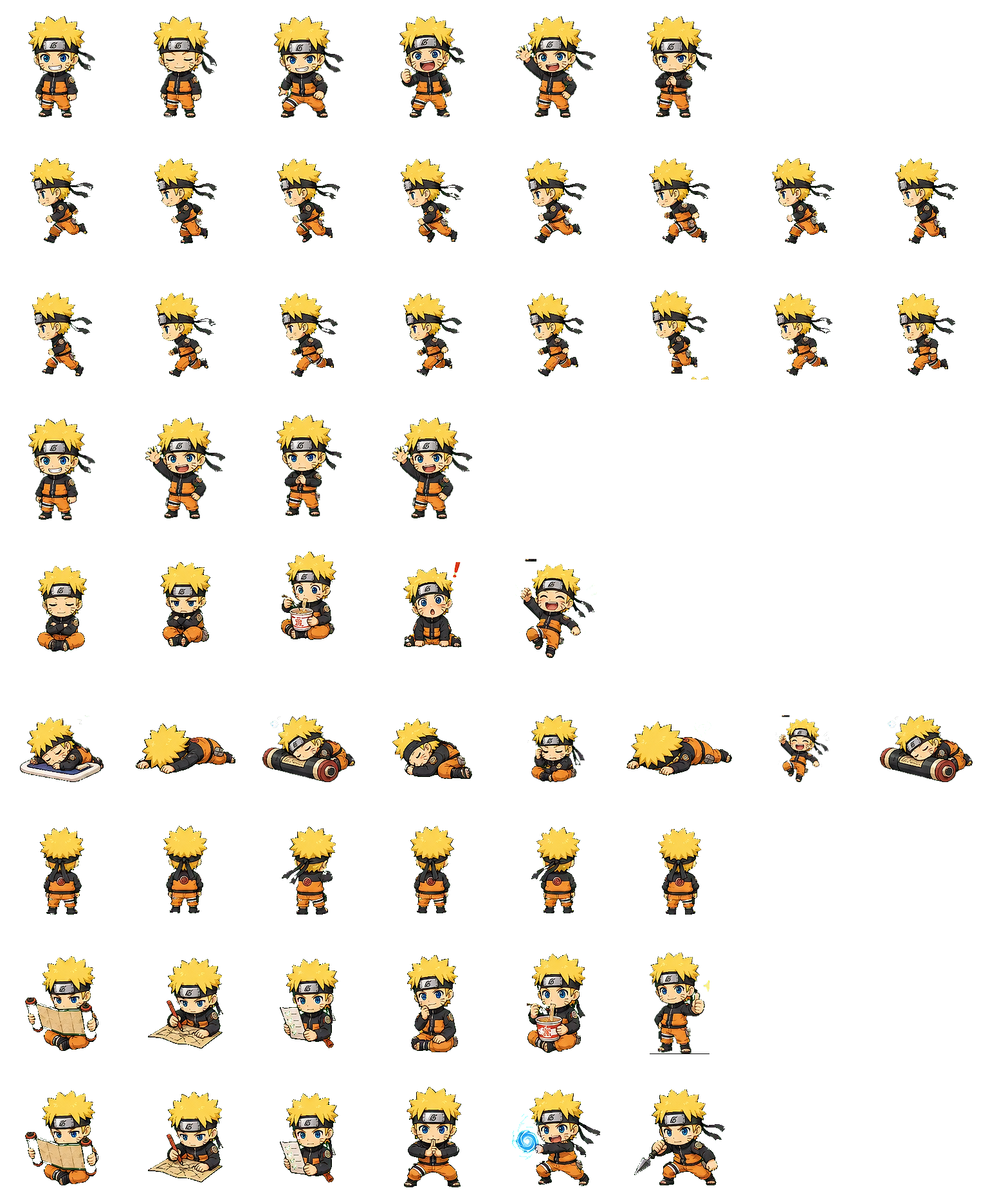 Naruto Chibi Codex pet original spritesheet