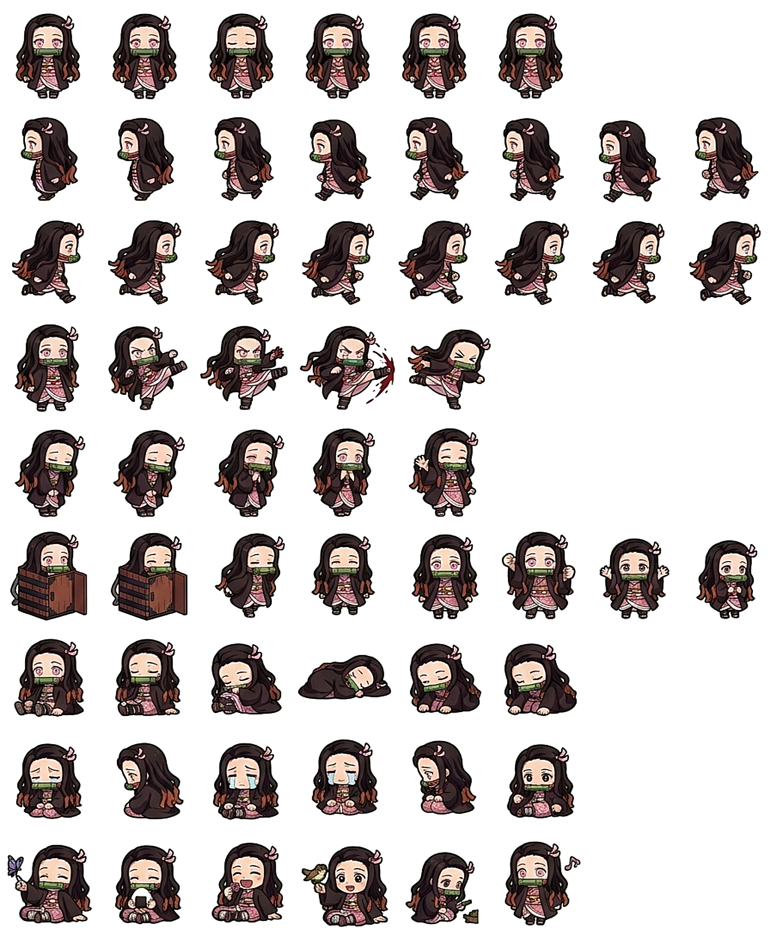 Nezuko Kamado Codex pet original spritesheet