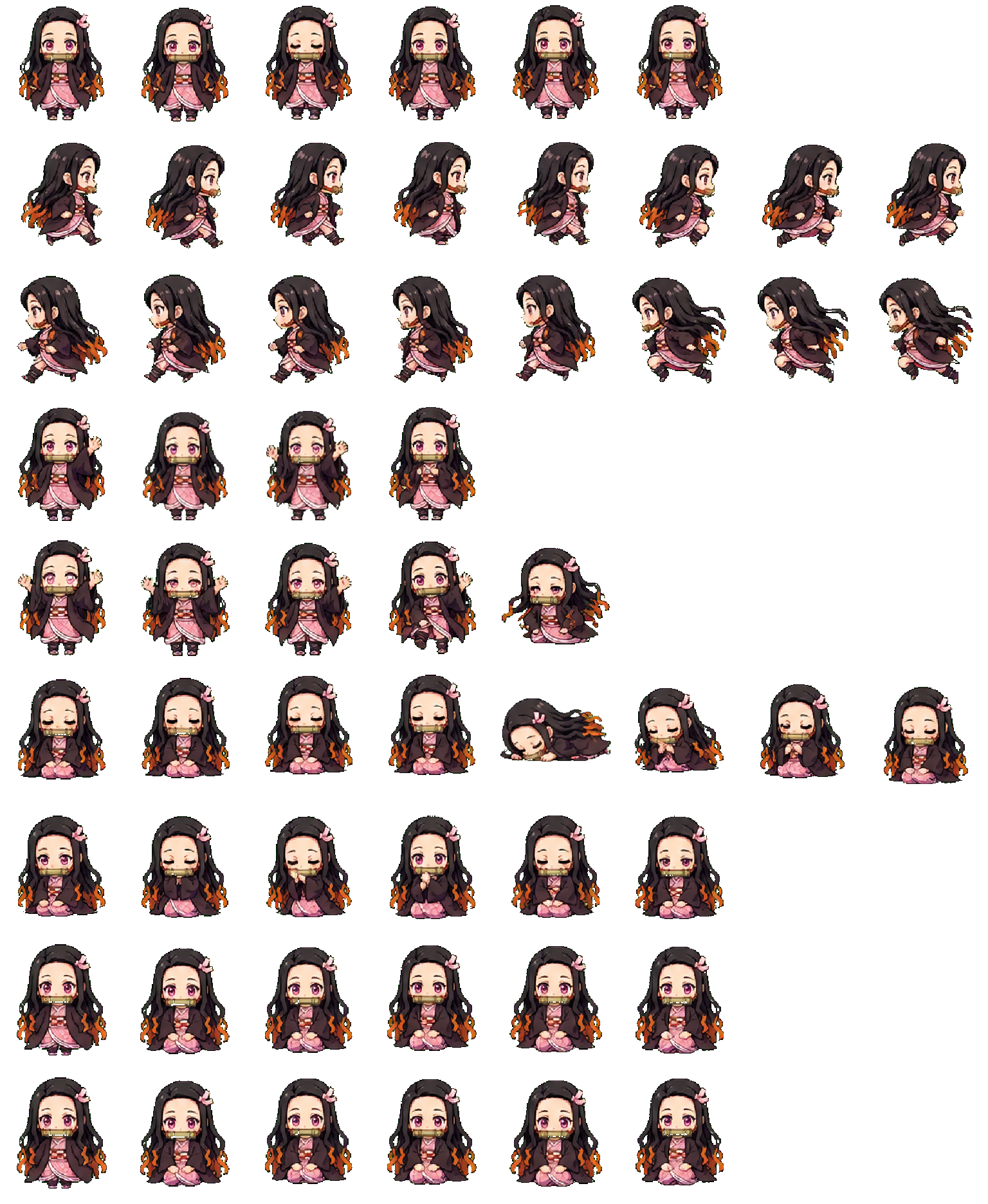 Nezuko Kamado Codex pet original spritesheet