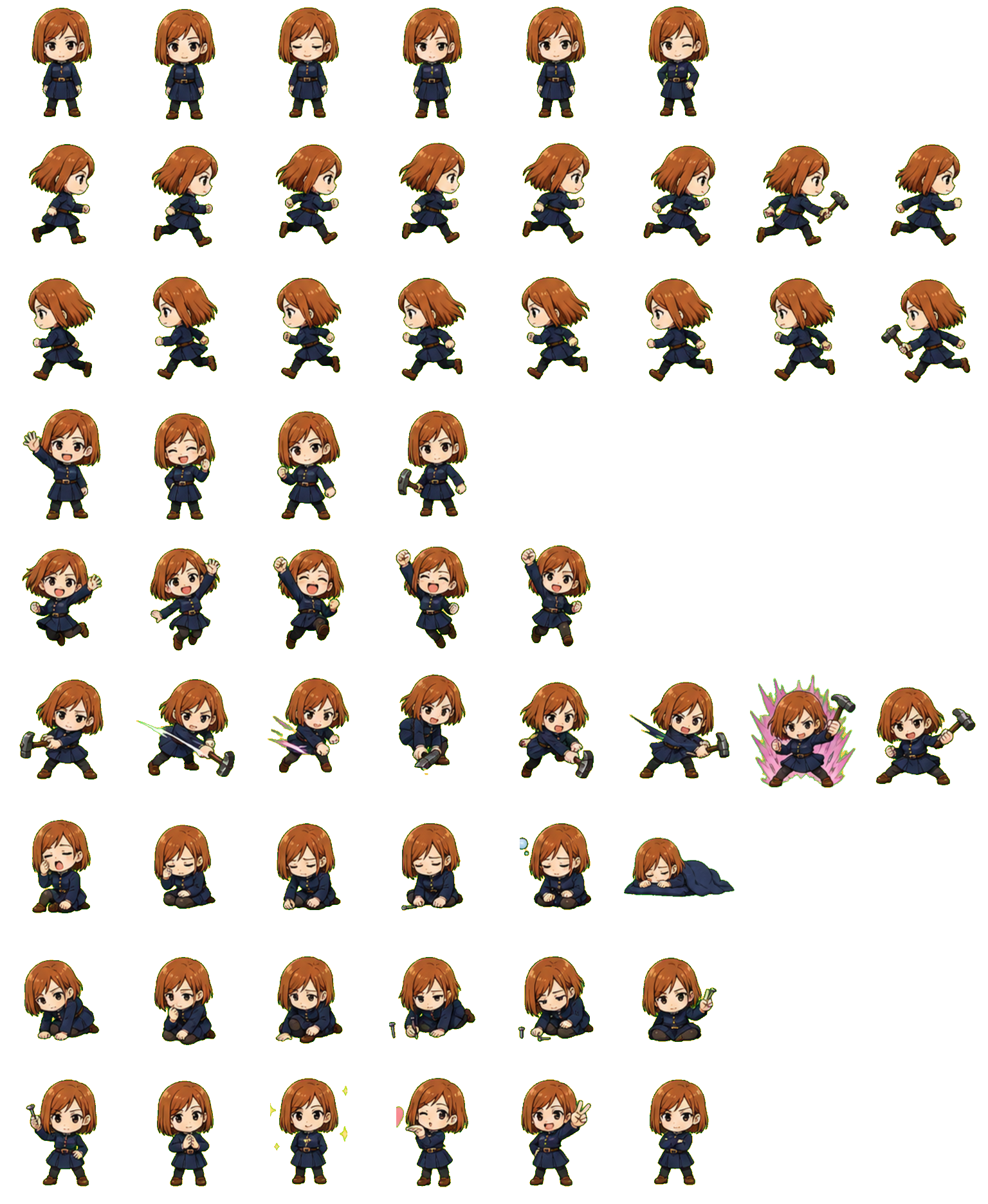 Nobara Kugisaki Codex pet original spritesheet