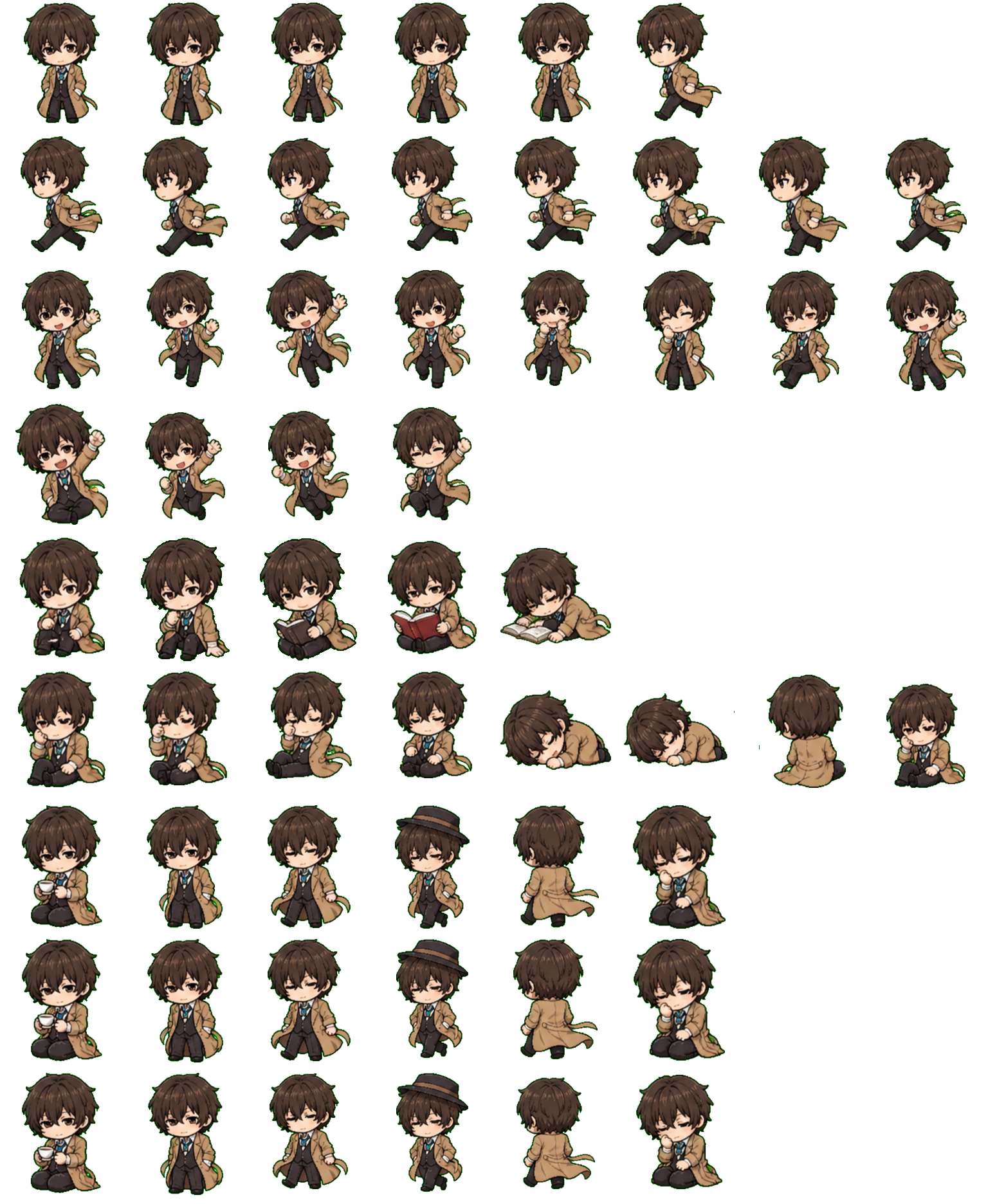 Osamu Dazai Codex pet original spritesheet