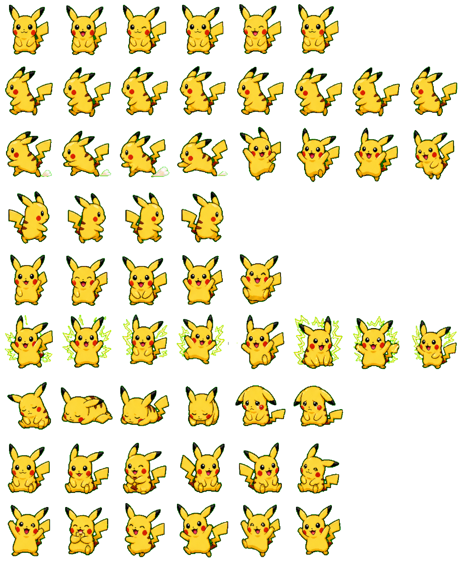 Pikachu Codex pet original spritesheet