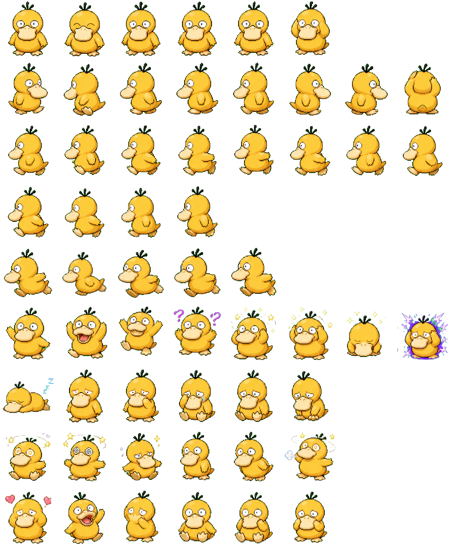 Psyduck Codex pet original spritesheet